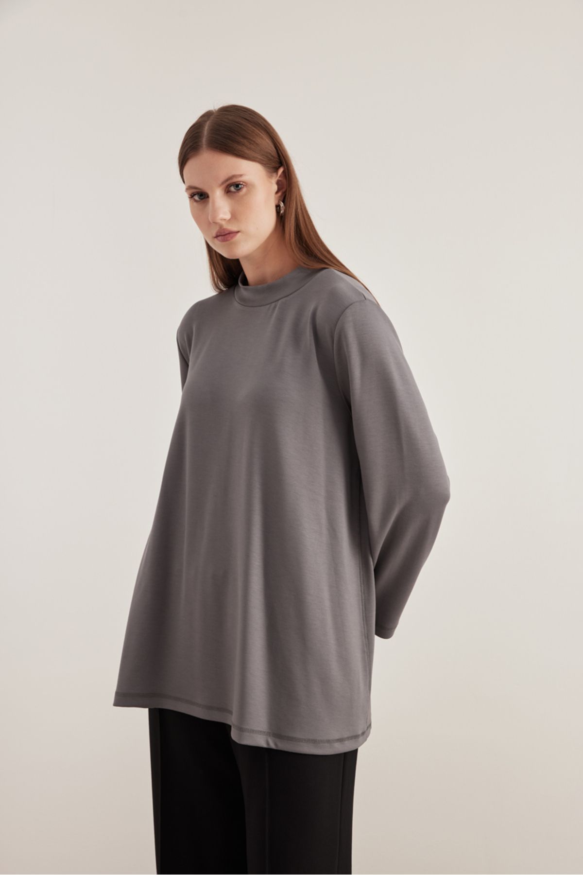 Aker-Modest Tunic - Gray - Regular fit 6