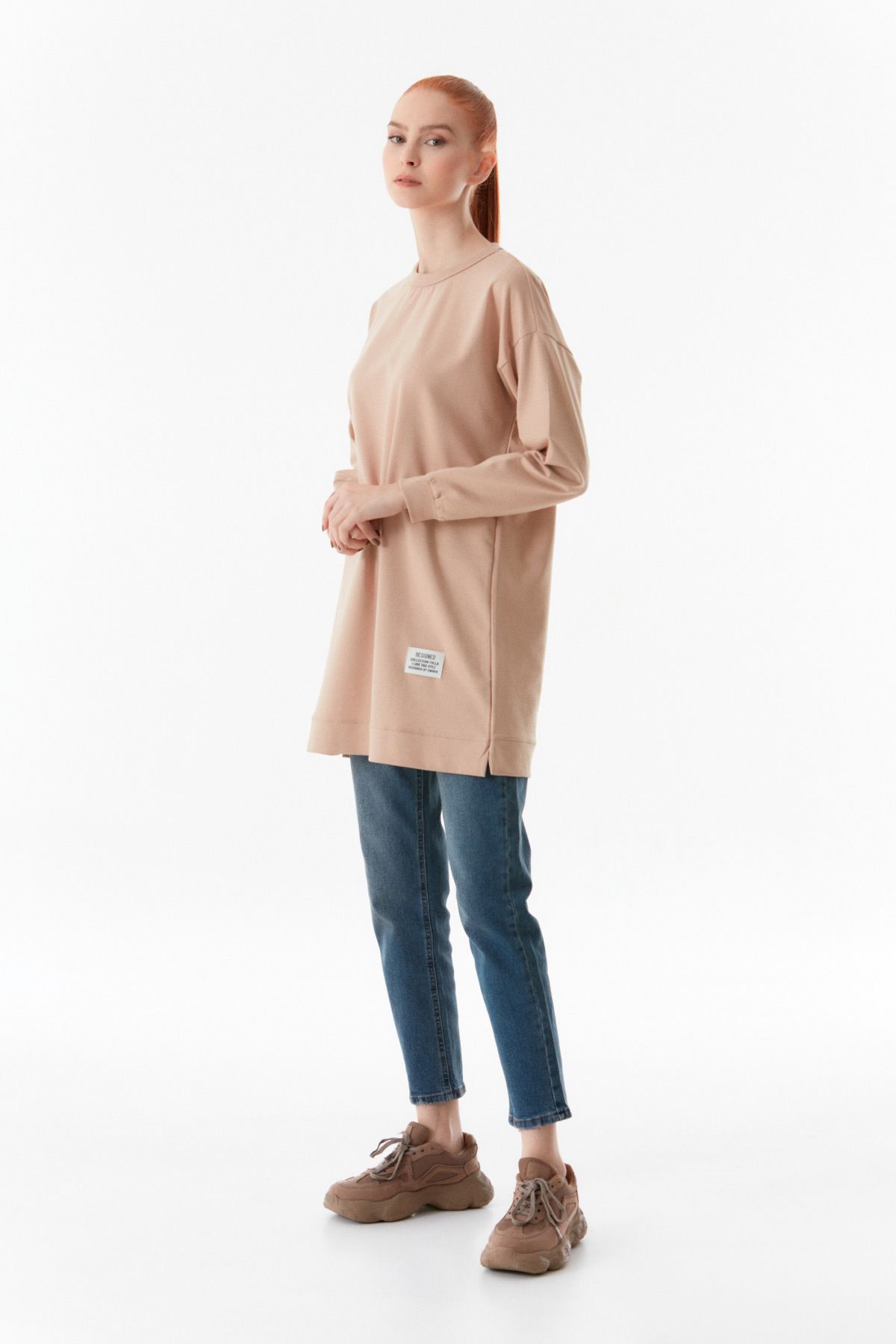 Fulla Moda-Fullamodest Basic Crew Neck Tunic 4