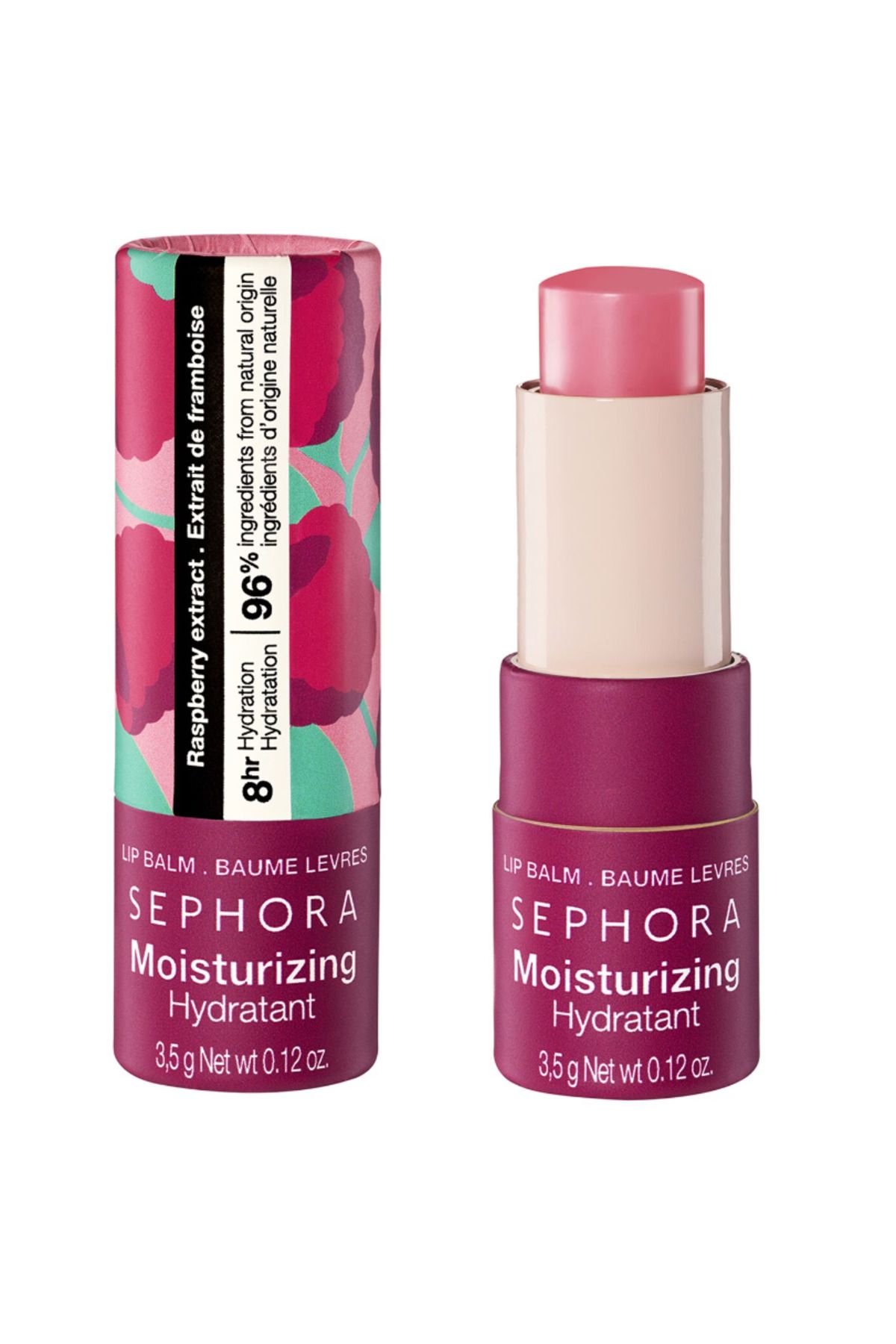 SEPHORA Moisturizing Lip Balm Moisturizing Lip Balm - 8 Hour Moisturizing Lip Care Raspberry