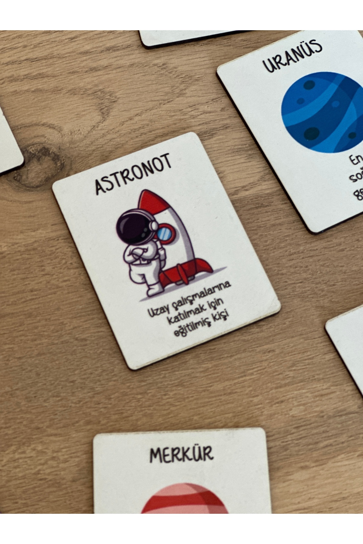 Bellacasa Gezegenler Eşleme Kartı Ahşap Oyun, Eğitici Oyuncak, Montessori Eğitim Oyuncak,Motor Zeka Oyuncak fotoğrafı 4 (önizleme)