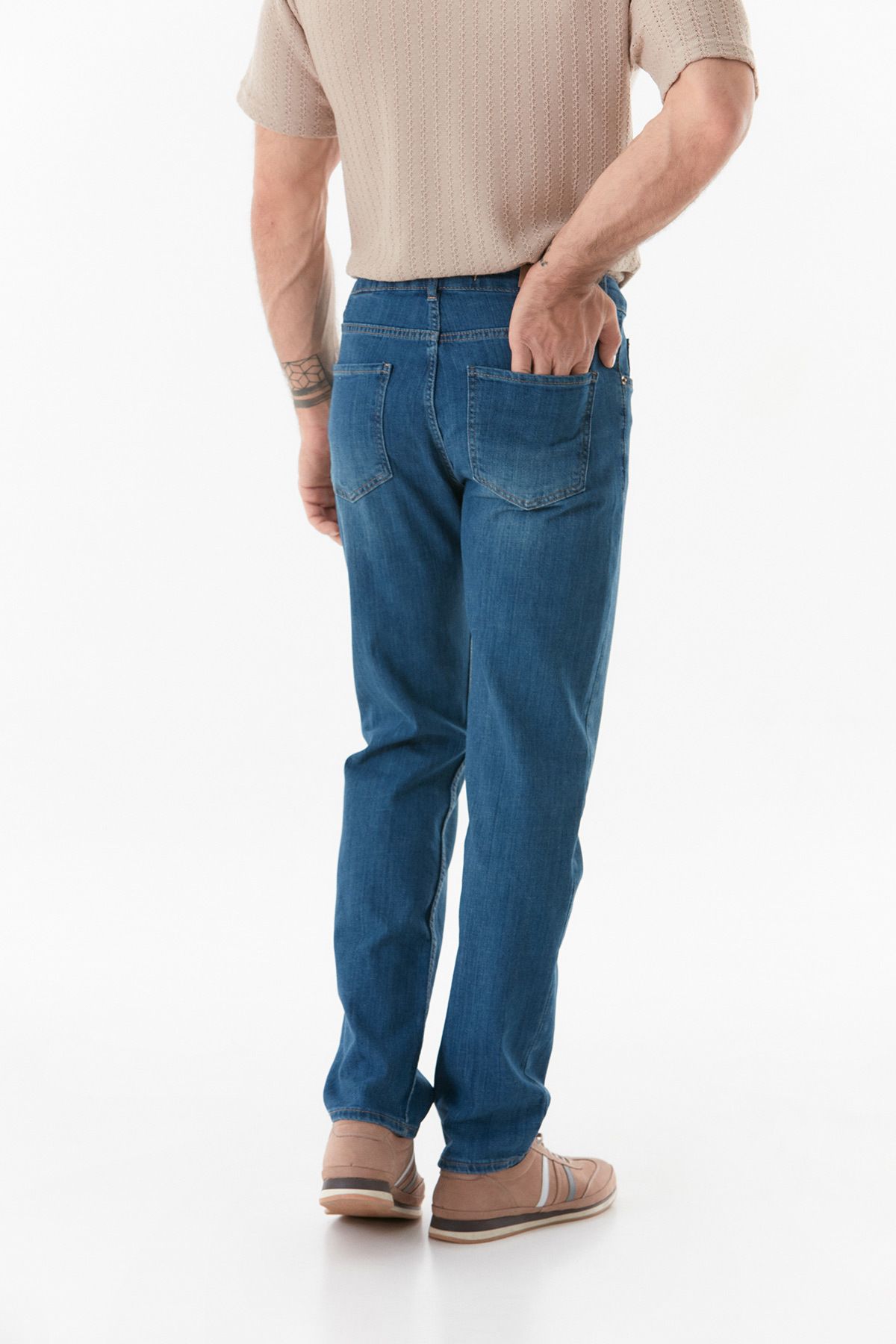 Fulla Moda-Pantaloni Jean cu fermoar 8