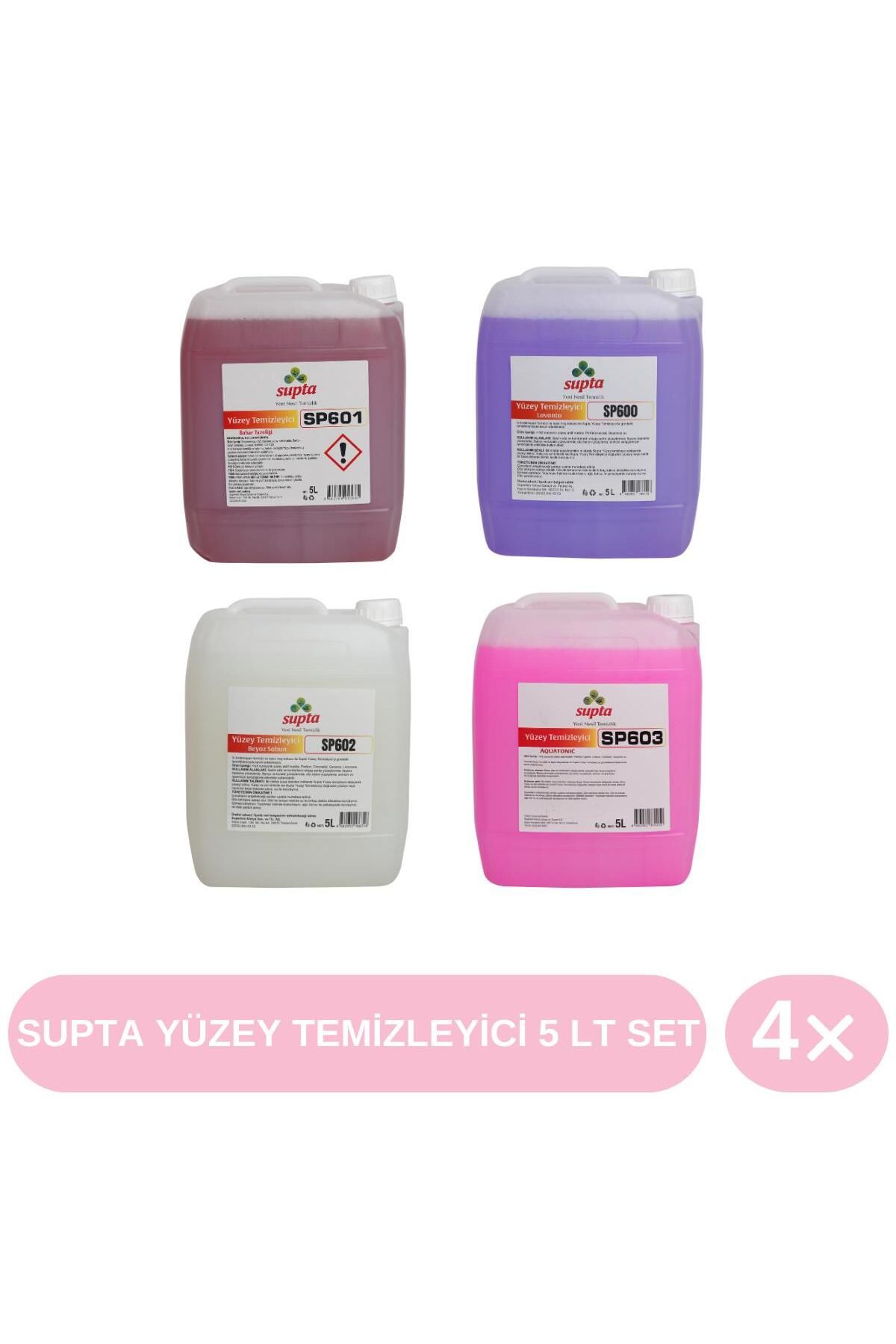 Supta Sıvı Yüzey Temizleyici 5 Lt 4'lü Set