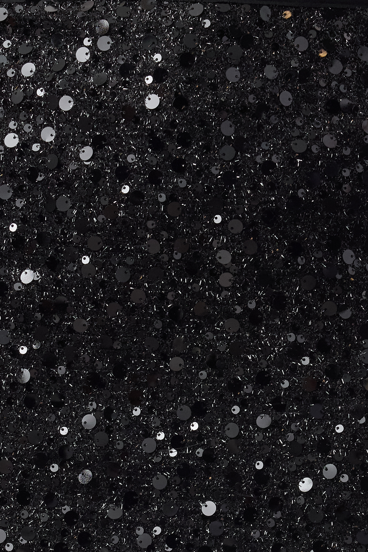 Trendyolmilla  Siyah Pullu Payet Örme Mini Etek TEDAW25ET00016 - Görsel 3