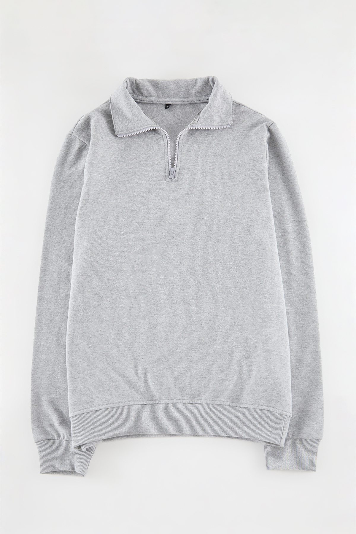 Trendyolmilla  Siyah-Kar Melanj 2'li Paket Regular/Normal Kesim İçi Polar/Sıcak Tutan Sweatshirt TMNAW25SW00205 - Görsel 6