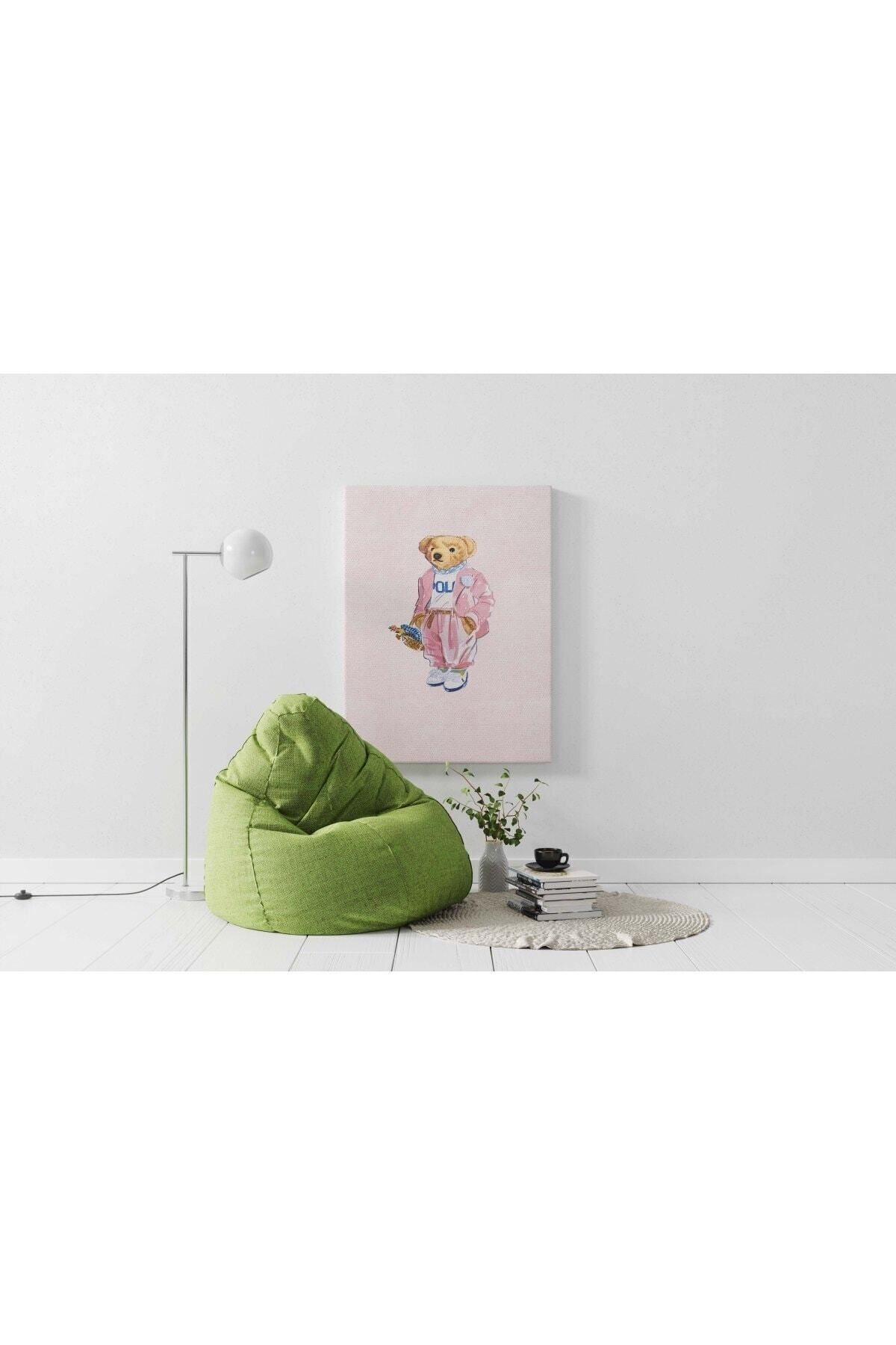 Vividale Kanvas Tablo 954 Pembe Teddy Bear 124