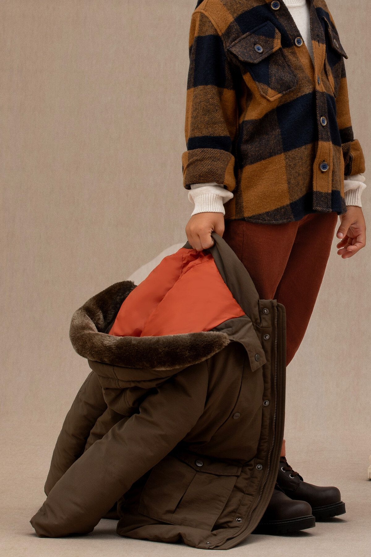 مانتو خاکی پسرانه 50271500-VR027 U.S. Polo Assn.