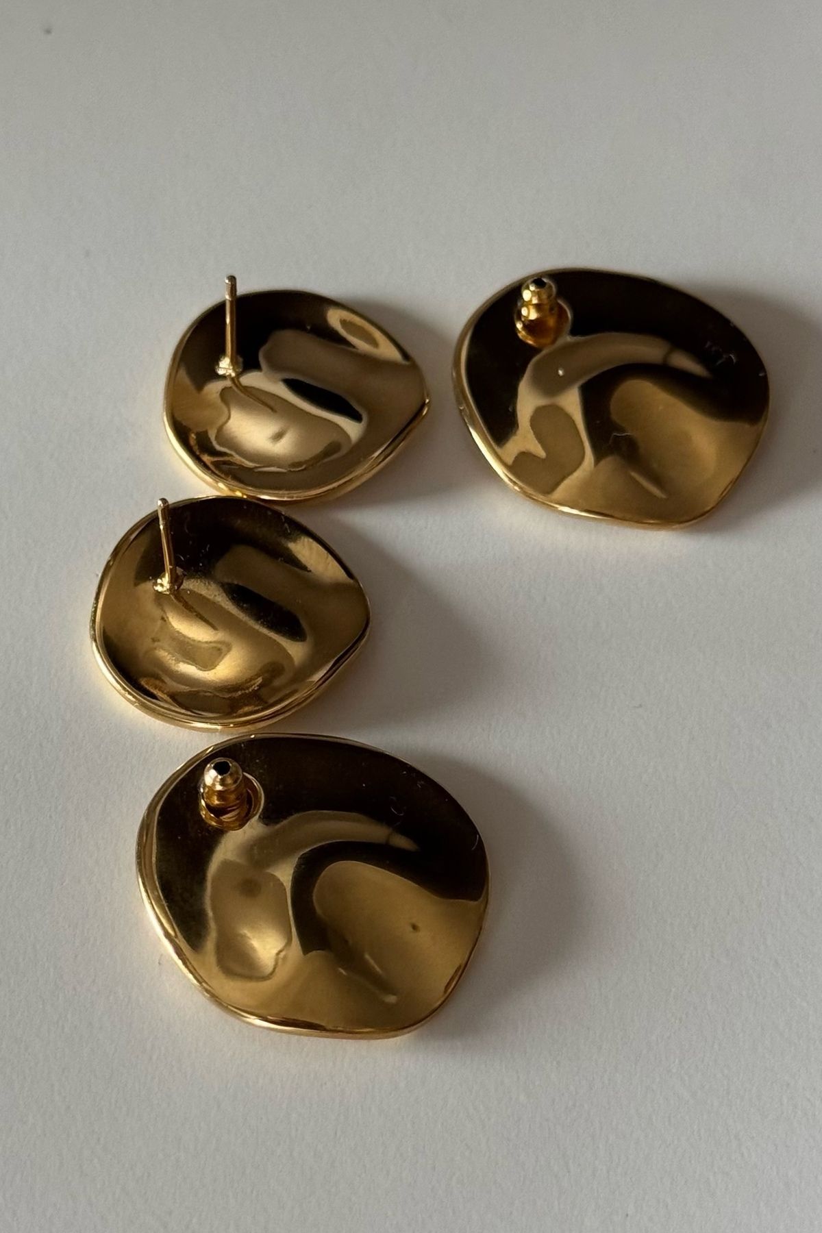 Beca Atelier-316L Steel Double Mirror Earrings 4