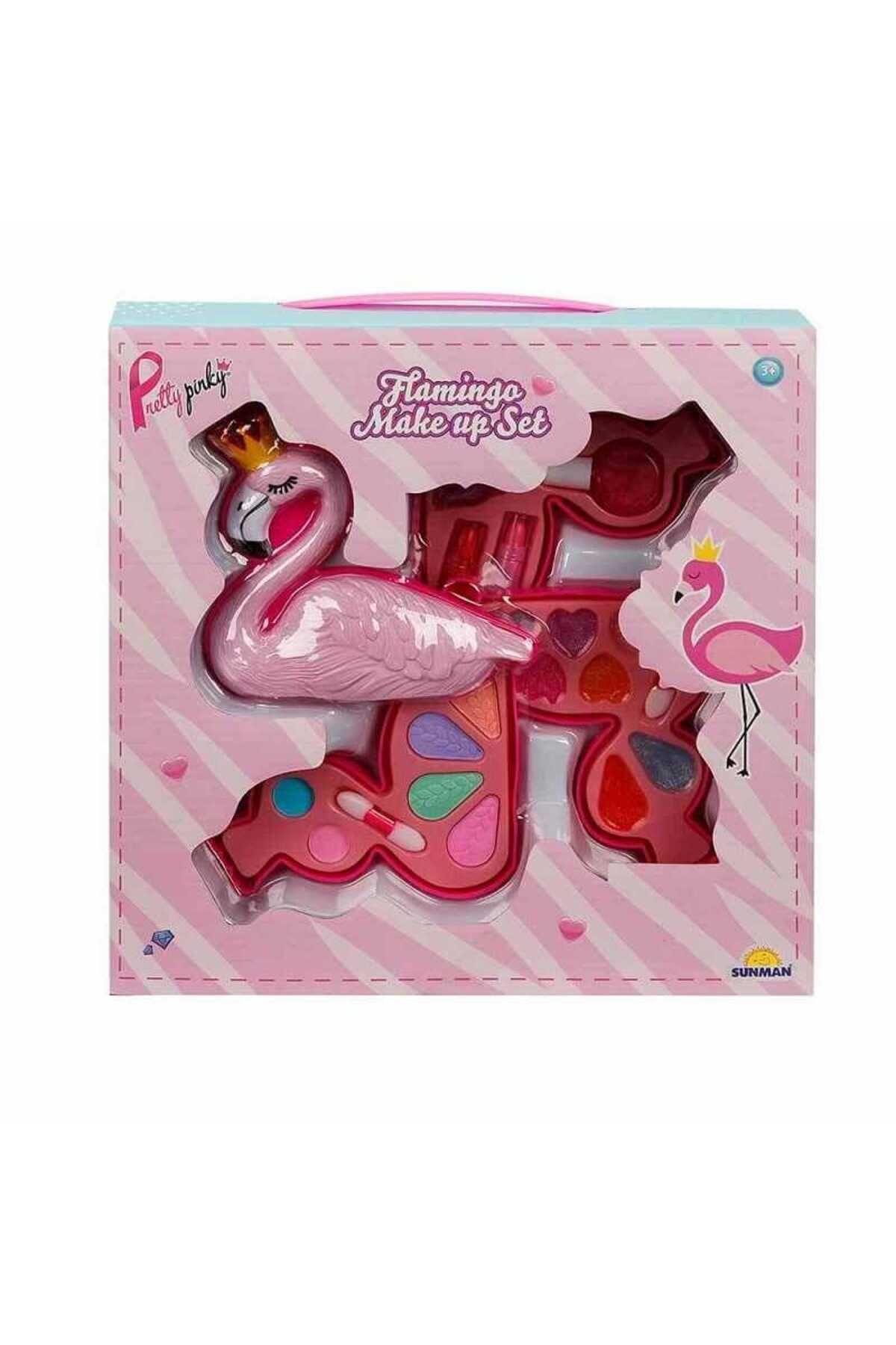 Oyuncakfabrikasi-Sunman Toy Flamingo Shaped 3-Tier Makeup Beauty Set / Trendbookhouse 1