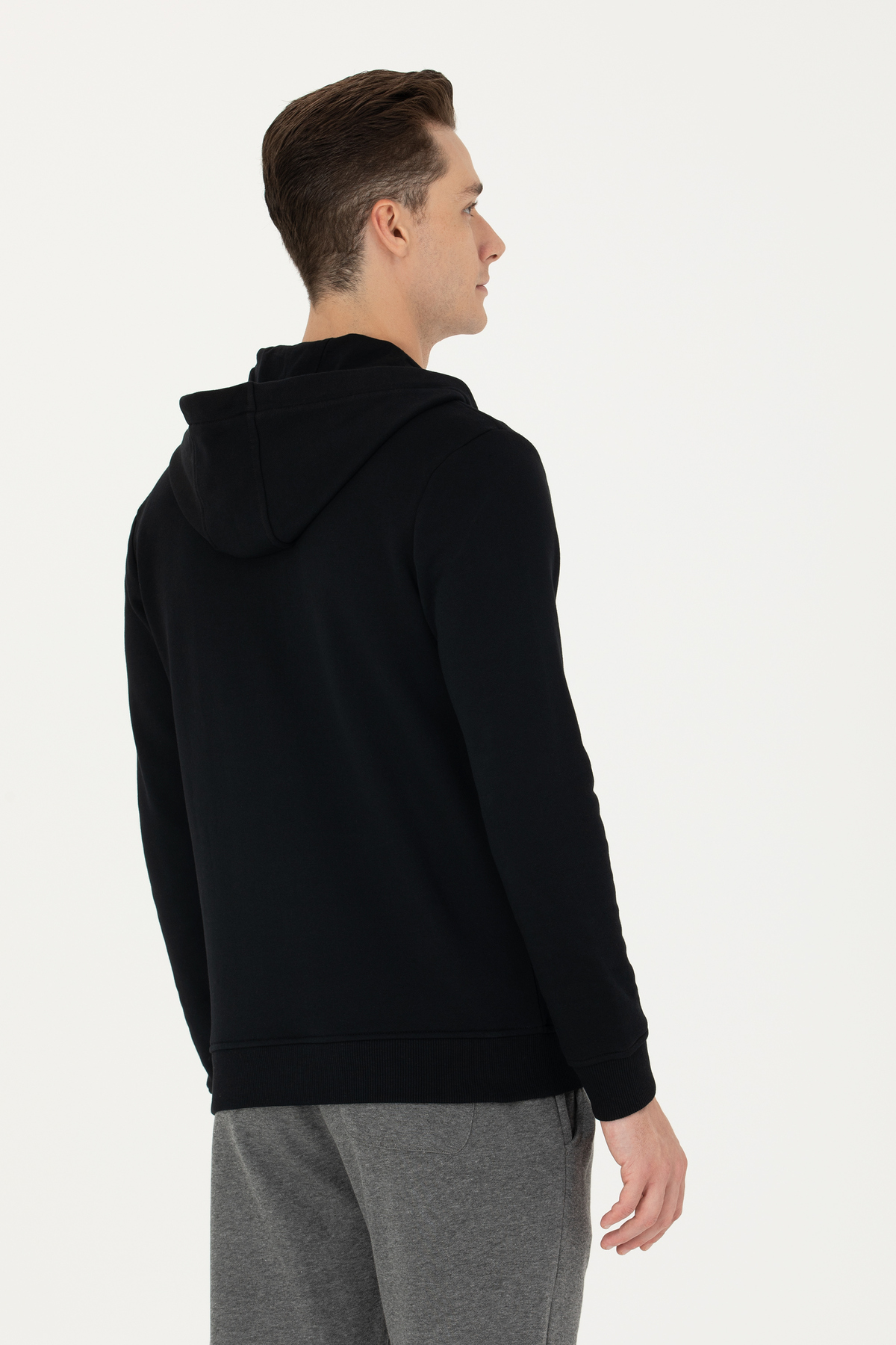 U.S. Polo Assn. Erkek Siyah Örme Hırka 50273717-VR046 görsel 5