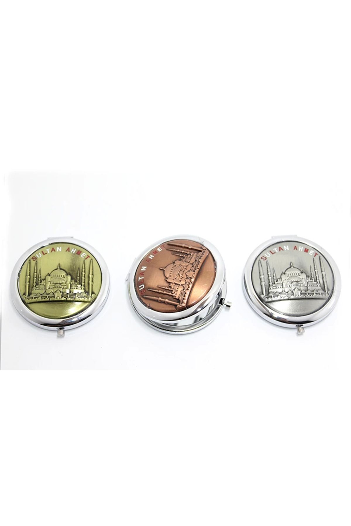 Goldhouse Metal İstanbul Temalı Yöresel Kabartmalı El Aynası 2alk112