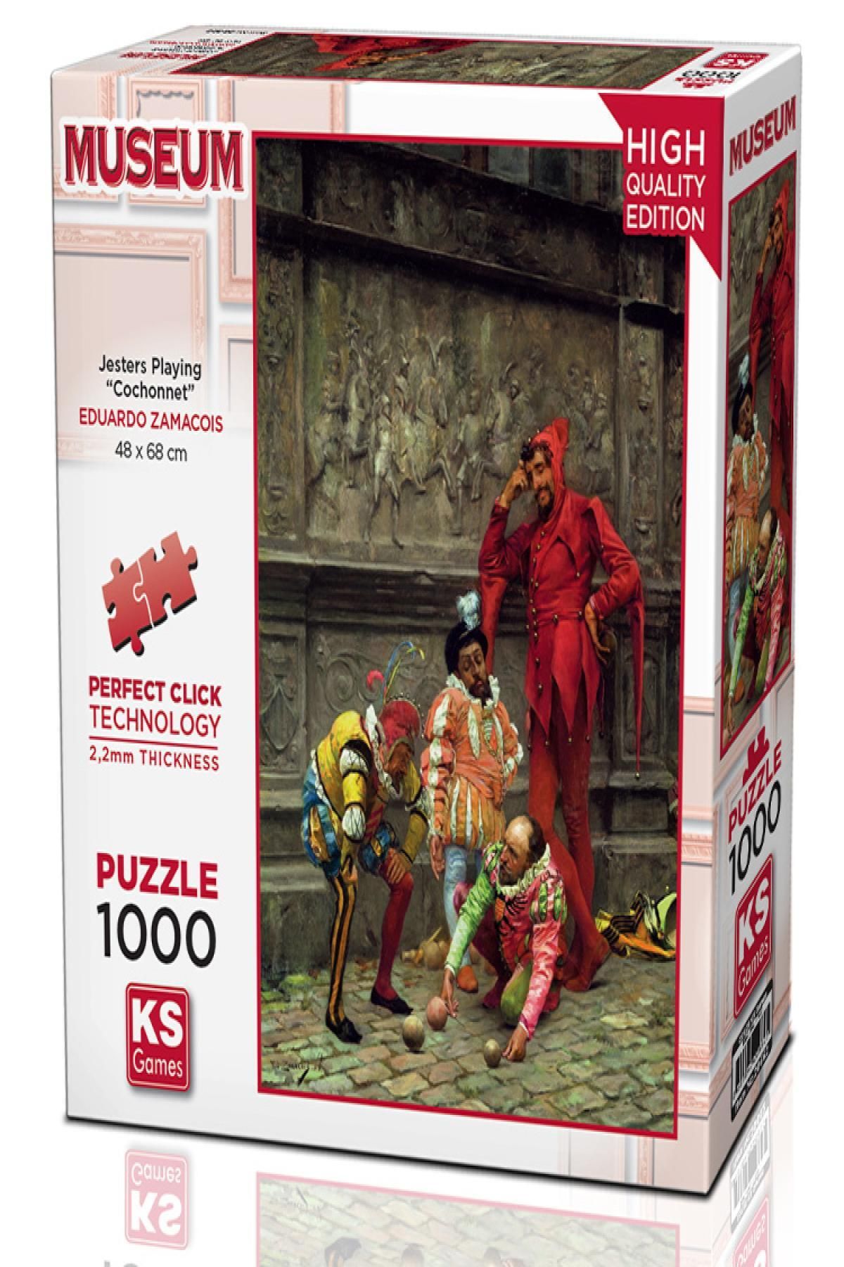 Nextpage Ks Games Puzzle Yetişkin 1000 Parça Jesters Playing “Cochonnet” 20662 KSGM