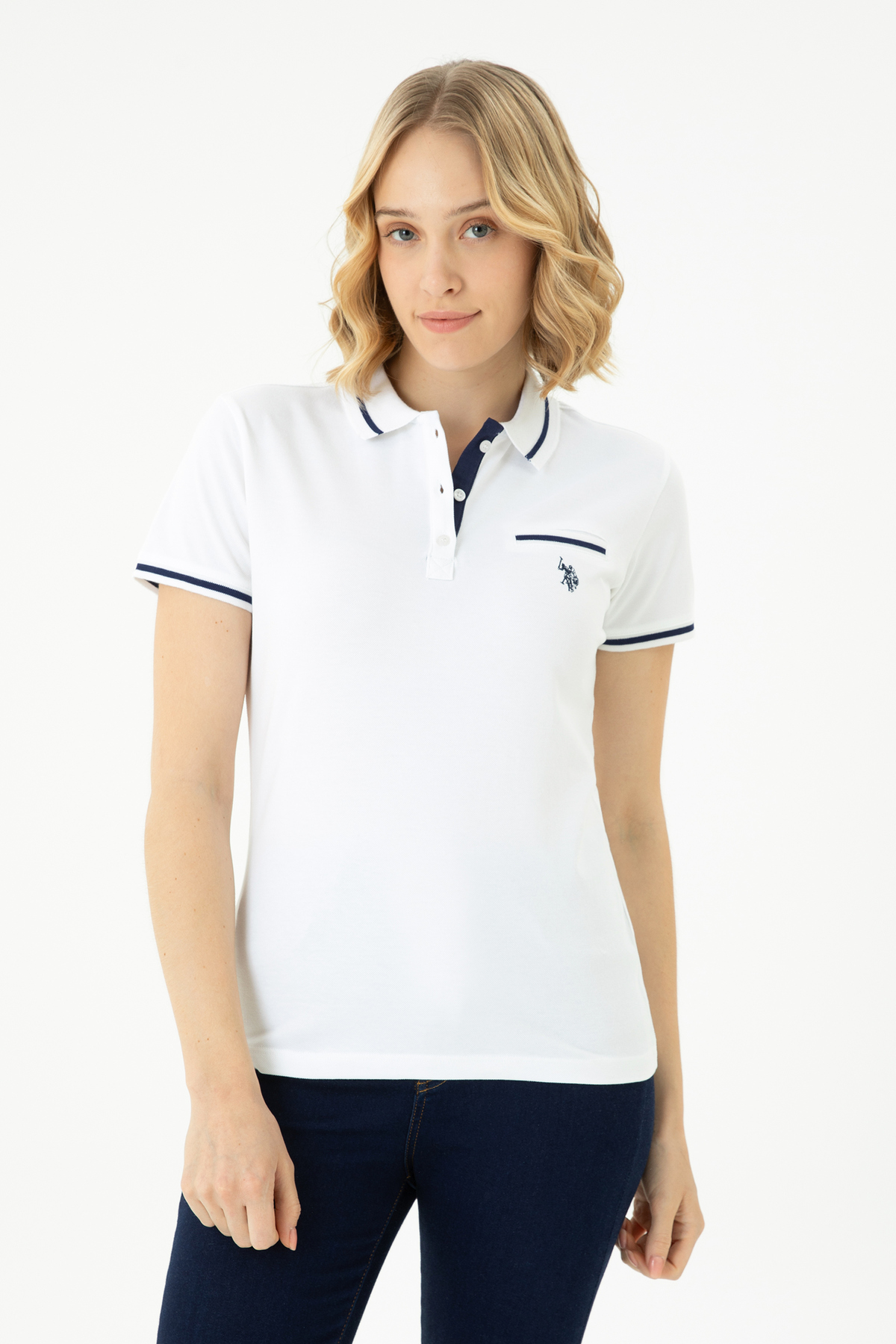 پولوشرت زنانه یقه پلو | یو اس پولو U.S. Polo Assn. 940629 TR - تصویر 3