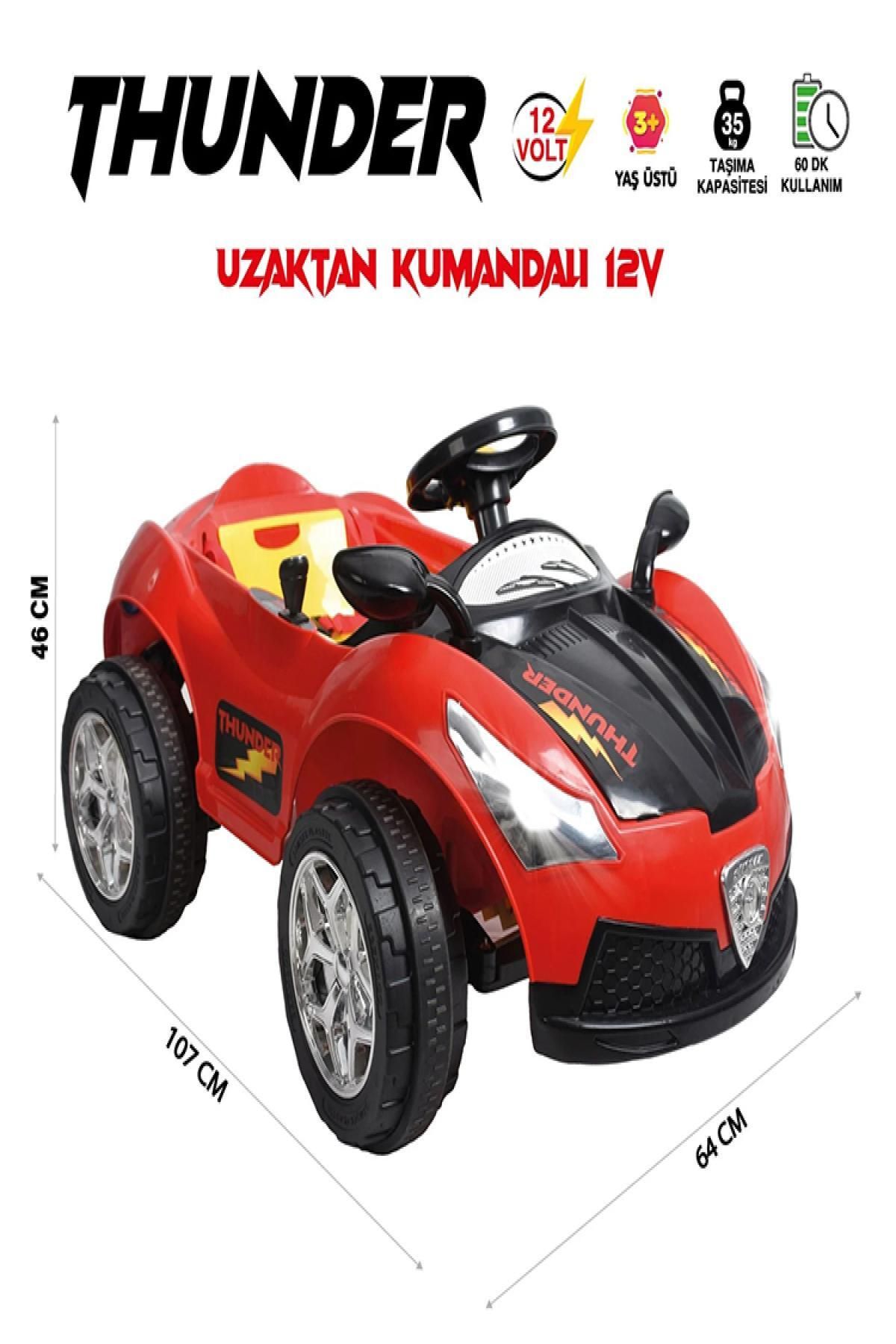 pazarella Uj Toys Thunter Akülü Araba 12 V Işıklı