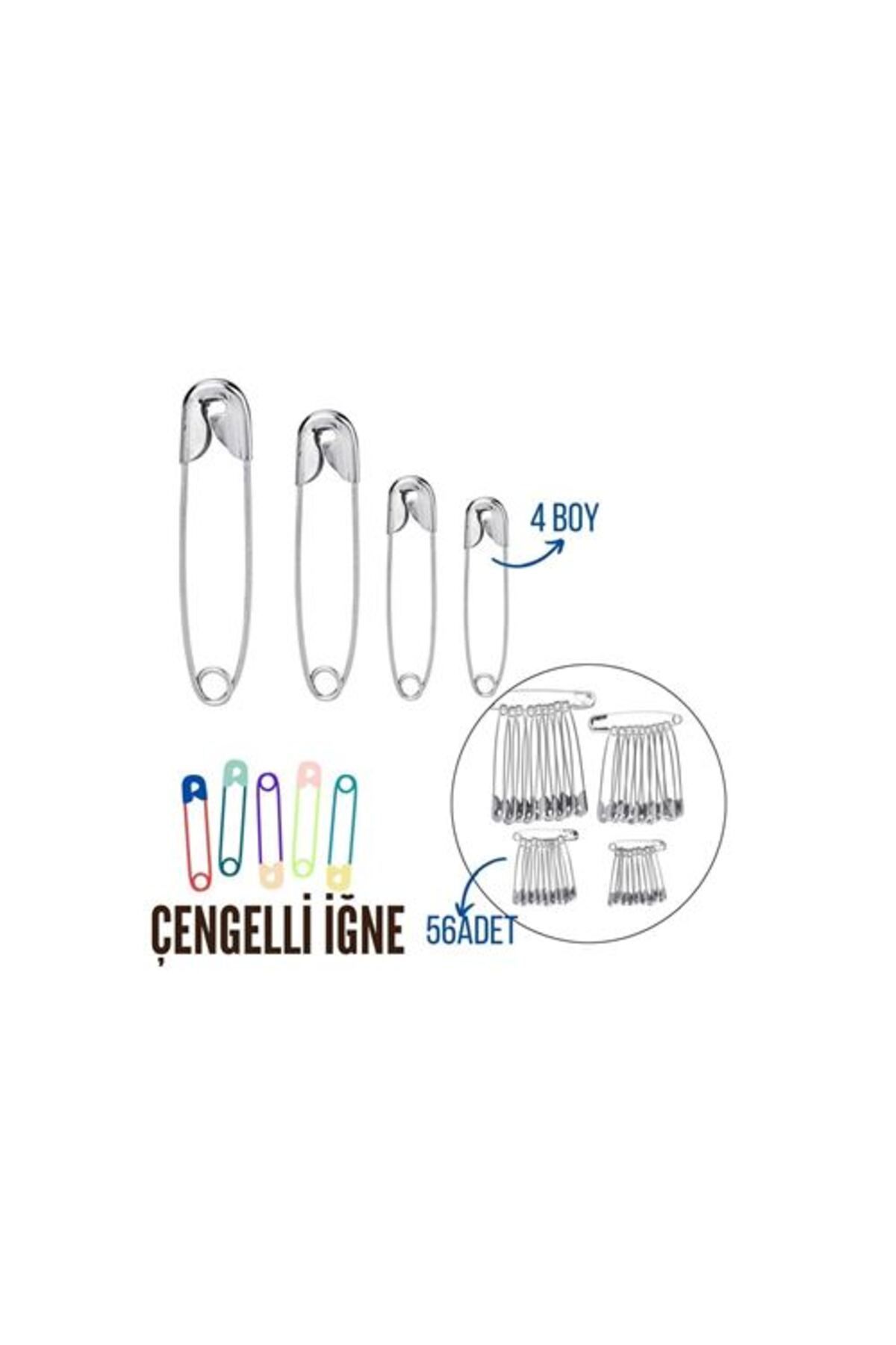 ModaCar Çengelli İğne 4 Boy 56 Adet