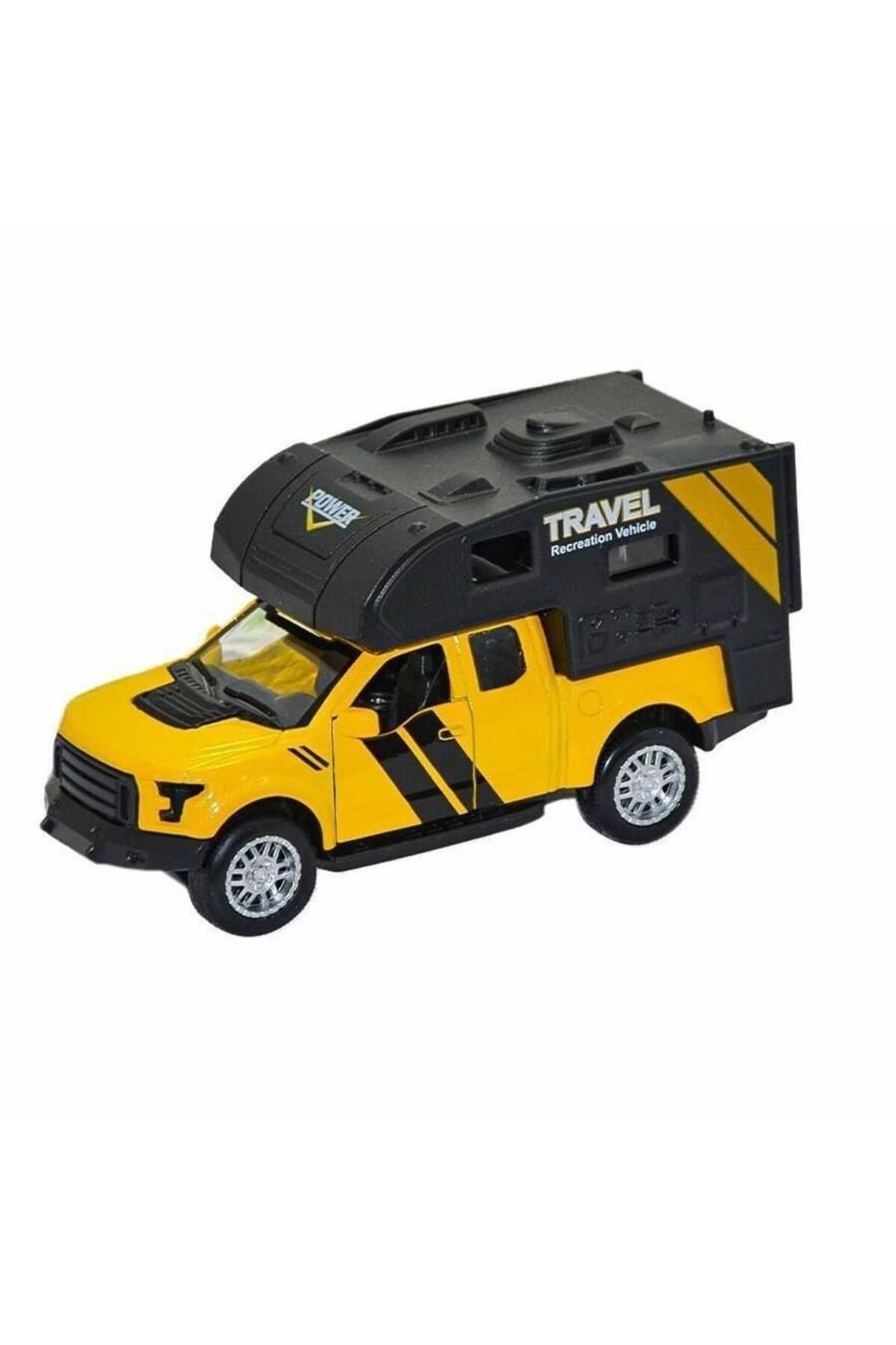 Angoravi FY6022-D - Metal Çek Bırak Karavan Sarı