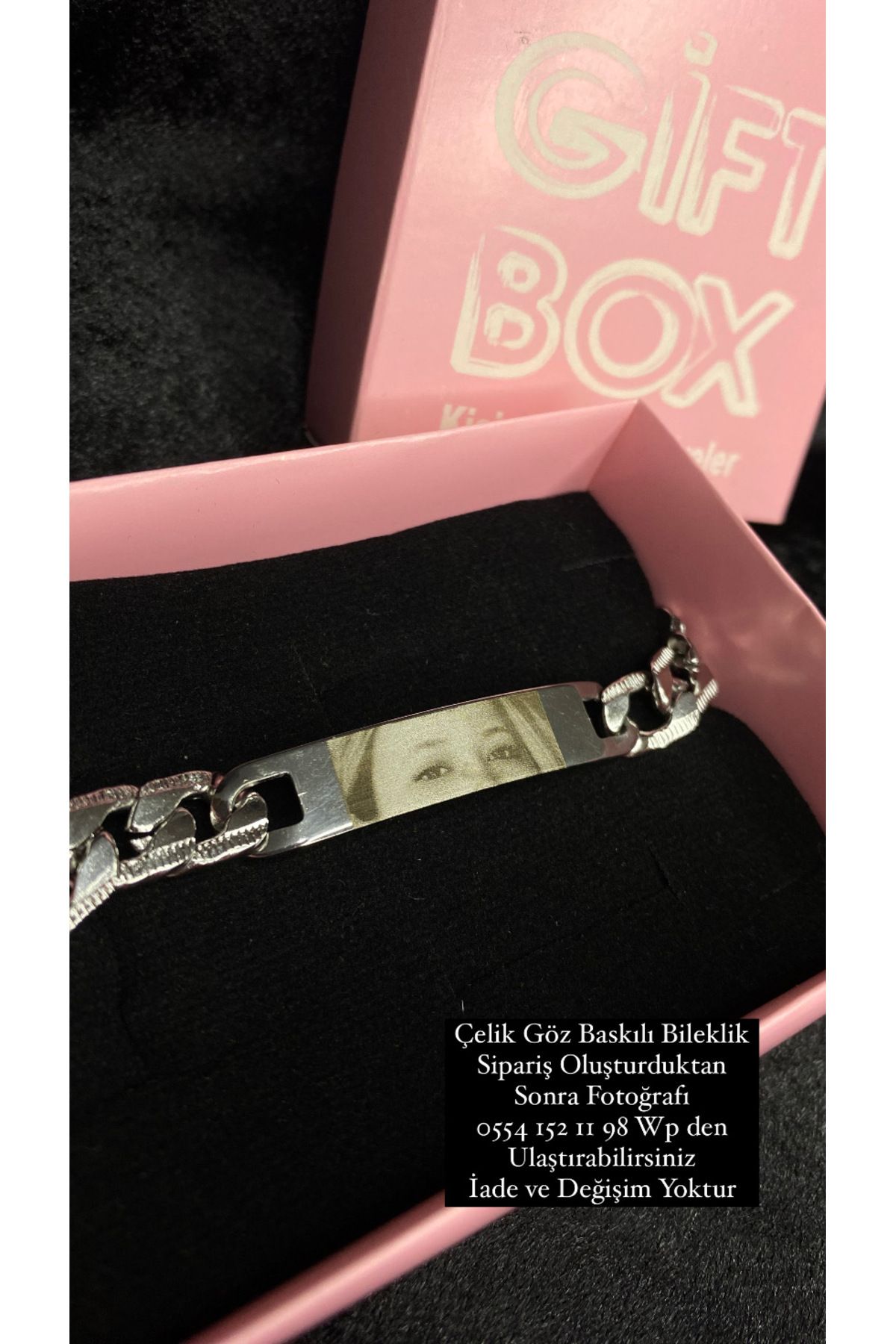 Çelik-Steel Bracelet - Eye Printed Great Gift 1