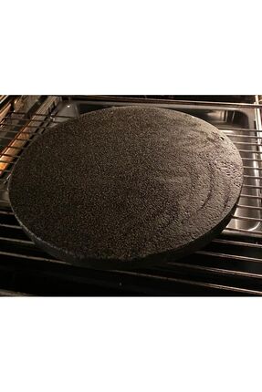 BOSOMİMARLIK Profesyonel Yuvarlak Pizza Taşı Doğal Bazalt Fırın Taşı Pişirme ...