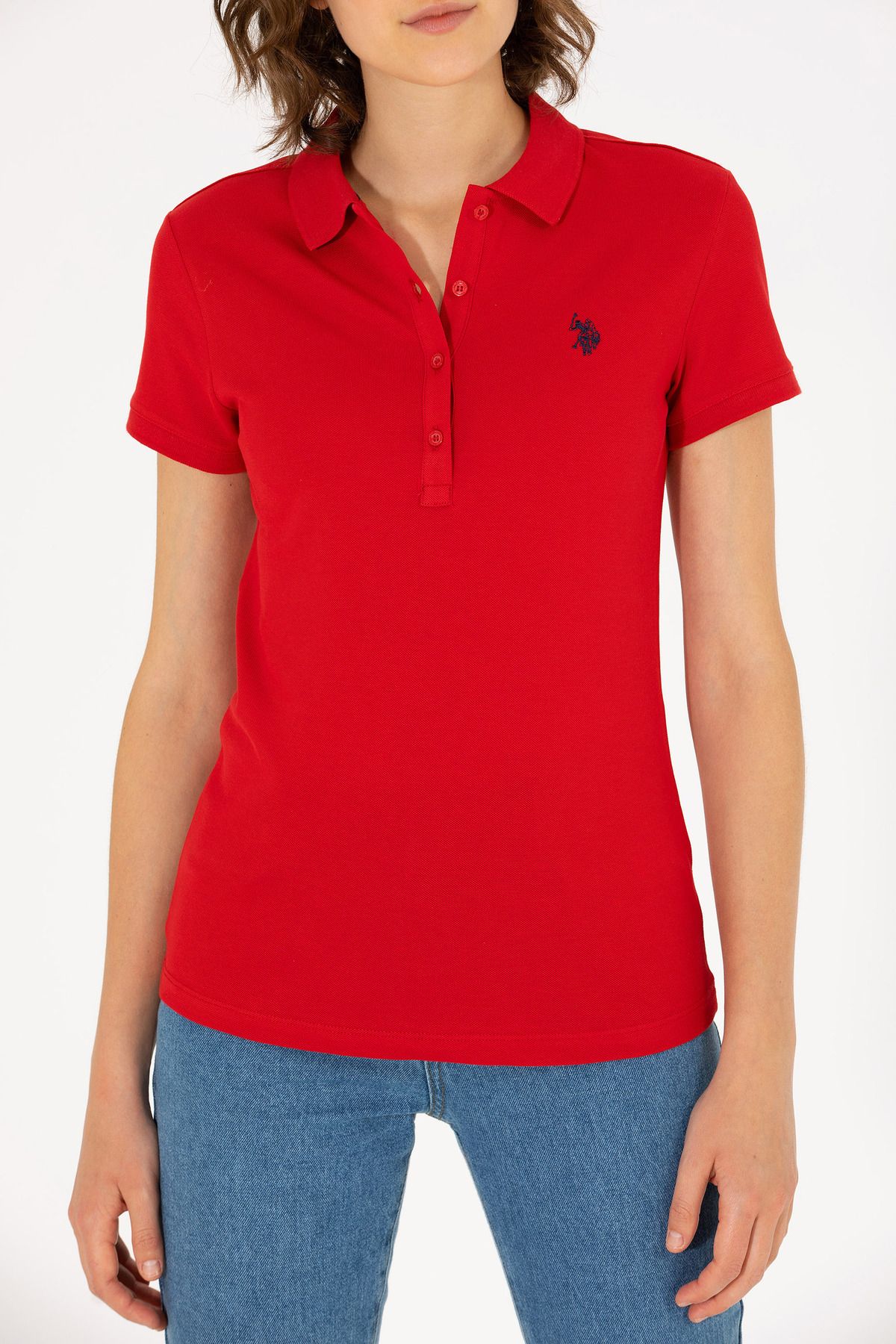 U.S. Polo Assn.-Tricou roșu Basic Polo pentru damă 50262675 -vr171 6