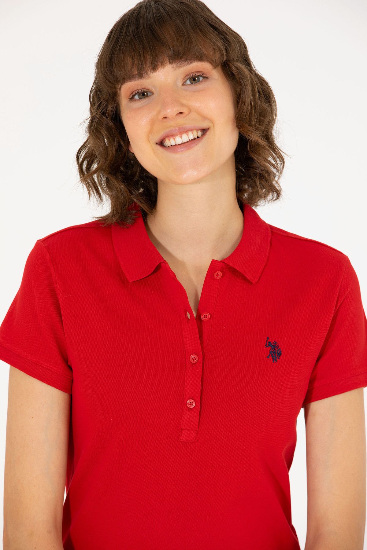 U.S. Polo Assn.-Tricou roșu Basic Polo pentru damă 50262675 -vr171 2