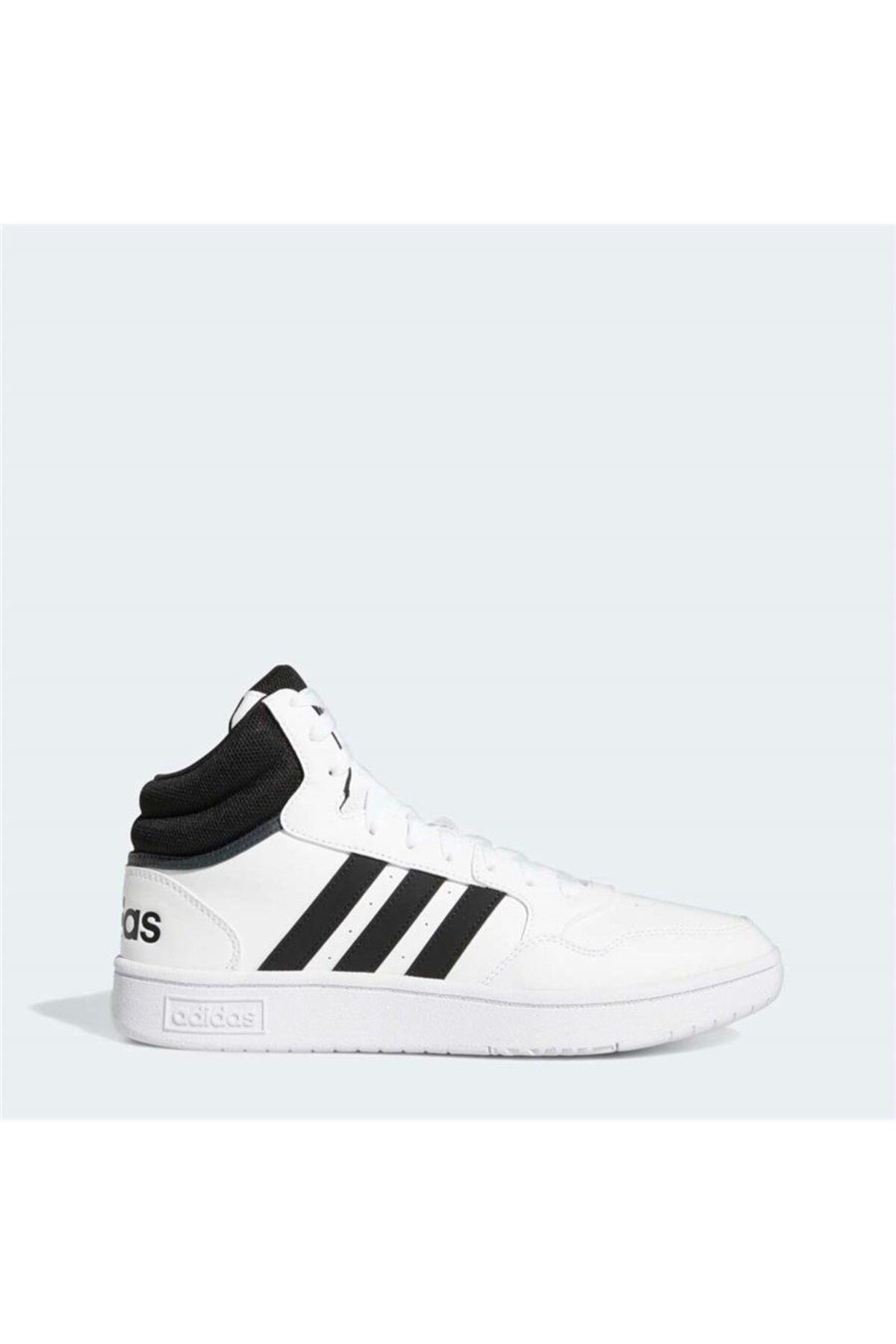 adidas Erkek Hoops 3.0 Mid Lifestyle Classic Vintage Beyaz Basketball Ayakkabısı Gw3019