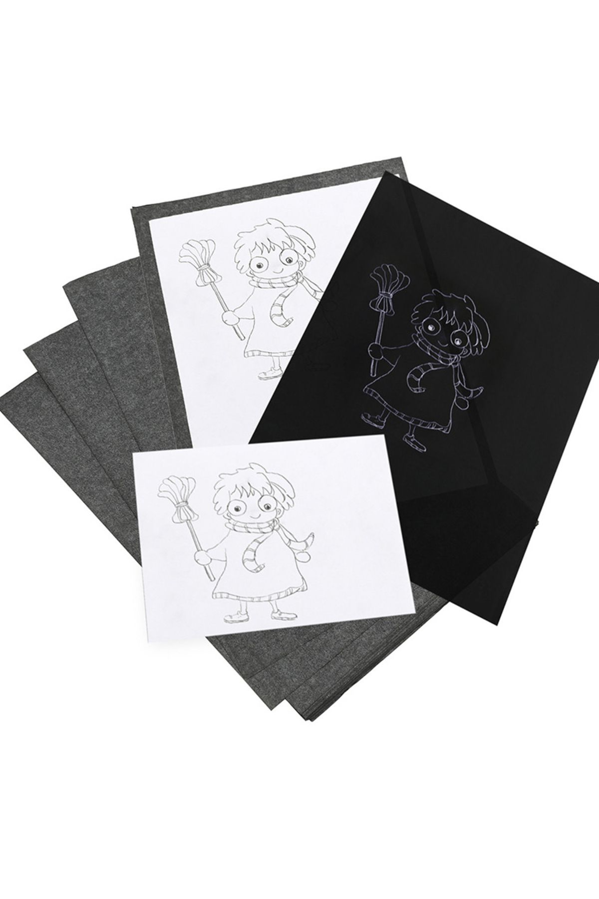 Choice-A4 100sheets Copy Carbon Paper Reusable Image Paper Copy Paper Graphite Transfer Carbon Tracing P... 2