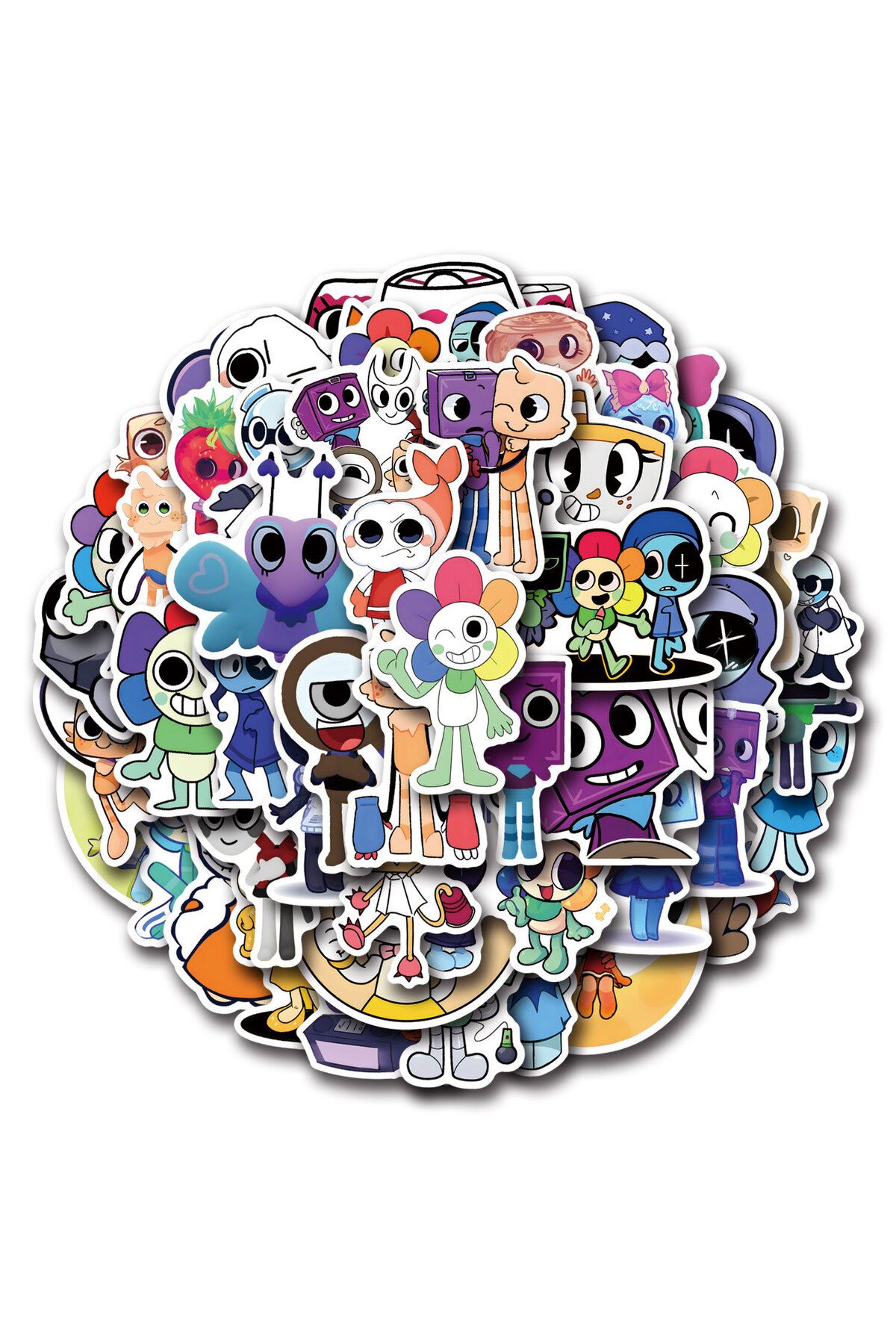 Choice-54Pcs Dandys World Stickers Dandy's World DIY Stickers Scrapbooking Phone Luggage Skateboard Wate... 2