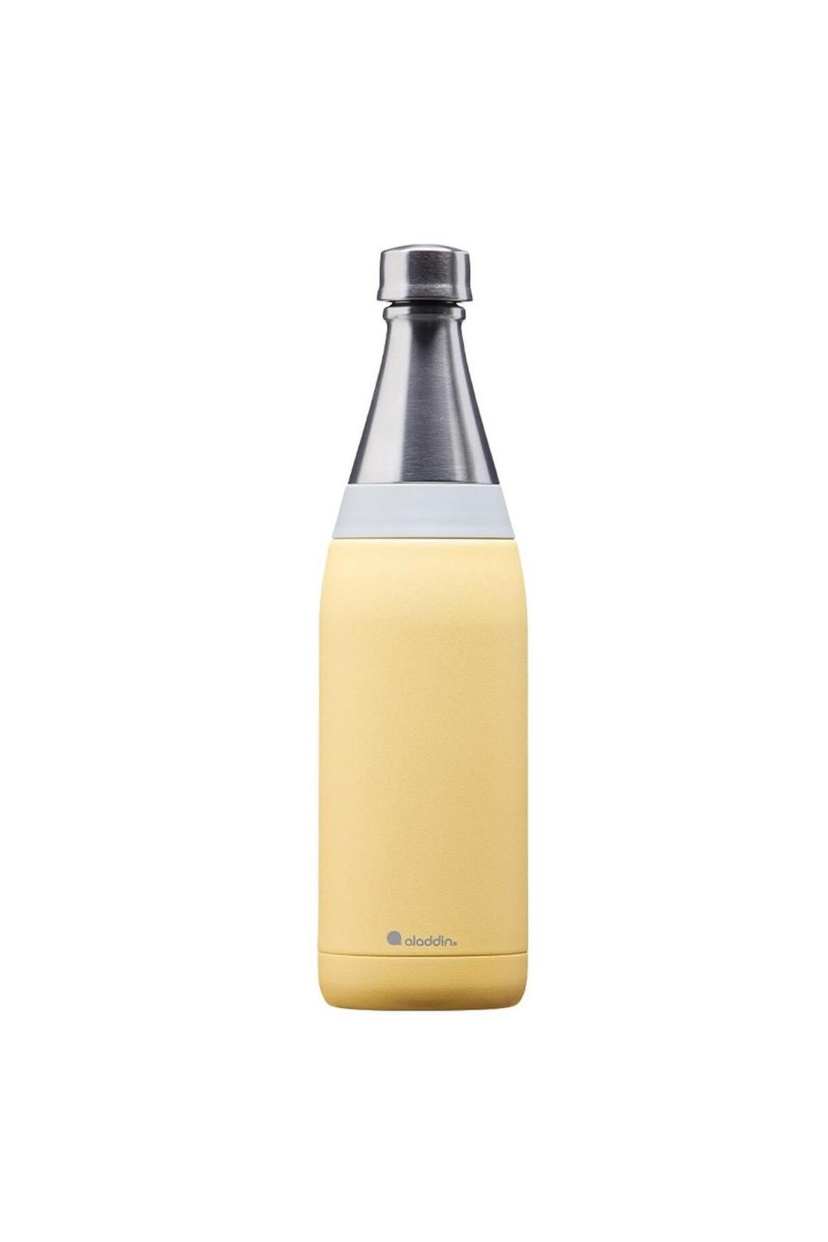 Aladdin Fresco Thermavac Su Şişesi 0.6 L Limon Sarısı