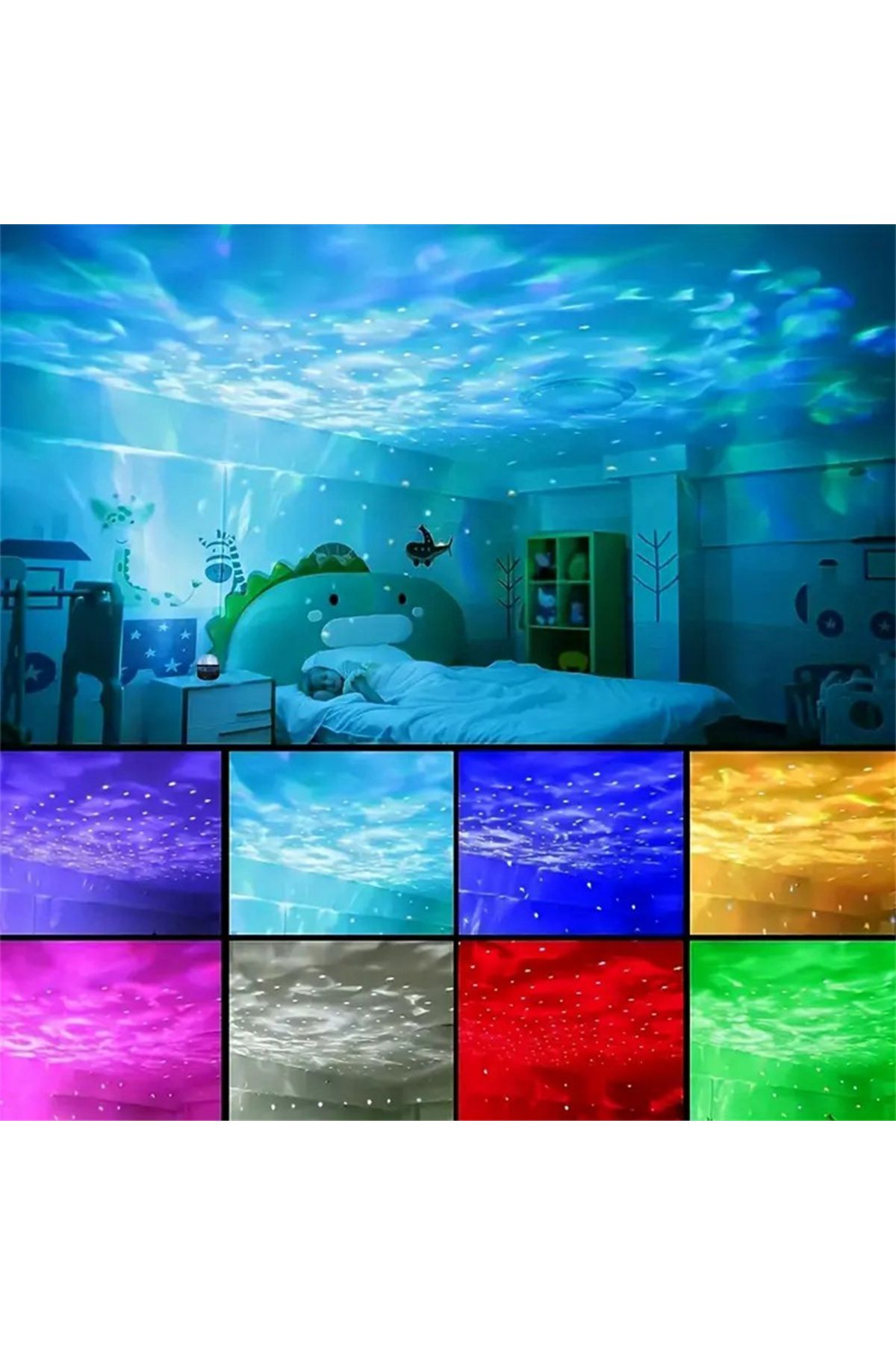 Choice-LED Starry Galaxy Projector Light RGB Smart Remote Control Star Aurora Lamp KTV USB Plug Rotating... 2