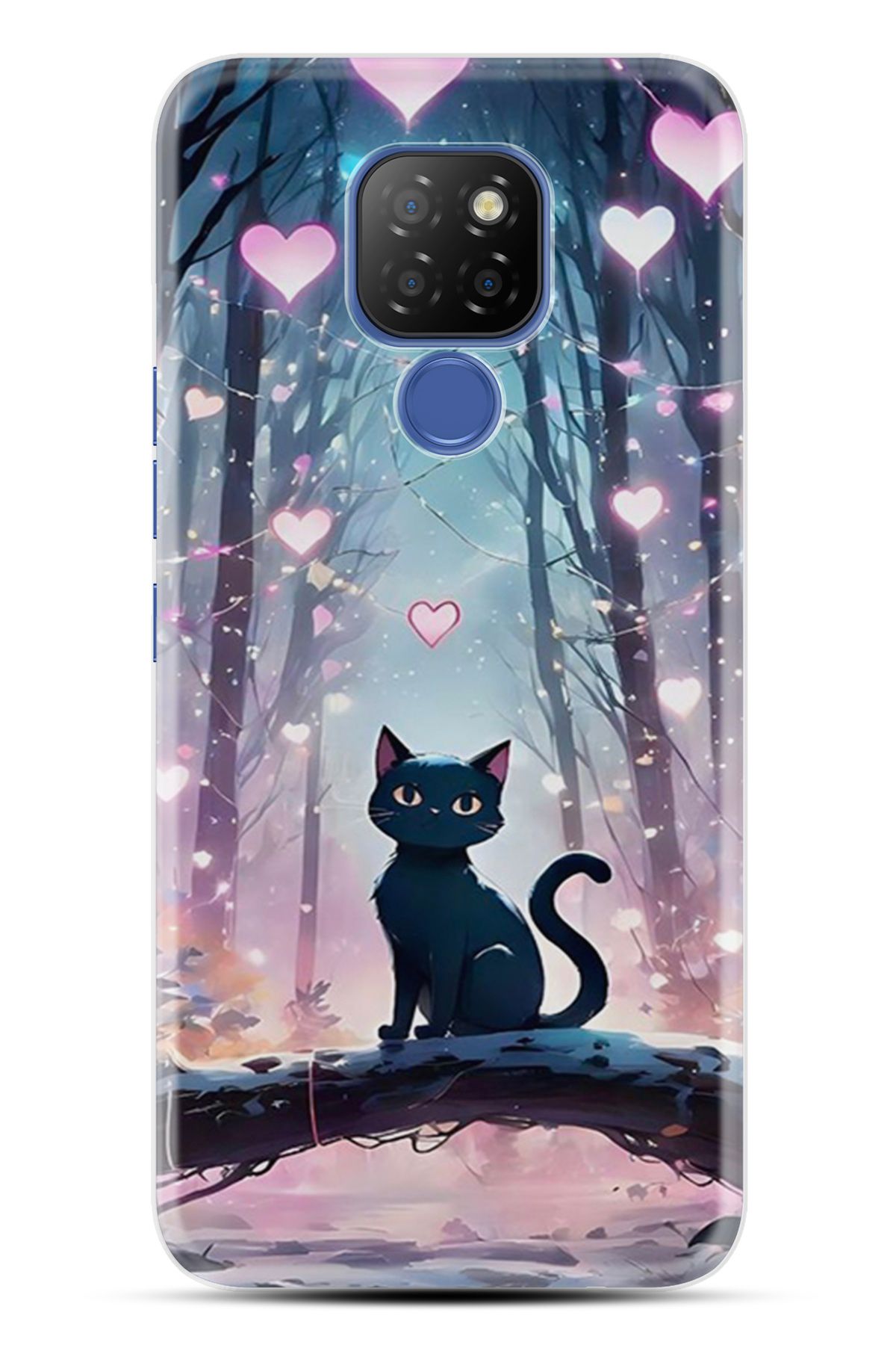 General Mobile GM9 Pro Kılıf HD Resim Baskılı Love Cats Tree StKd -050