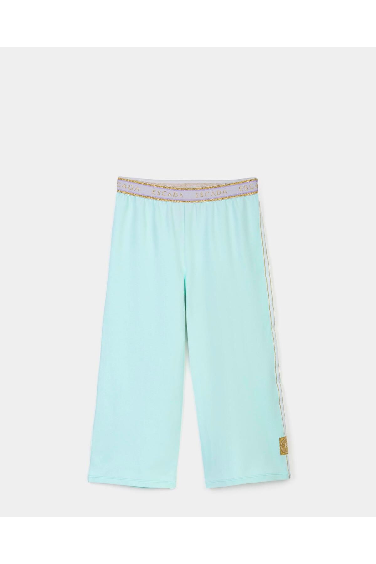 Escada-Children's Trousers with Elastic Waist and Stripe Detail 1