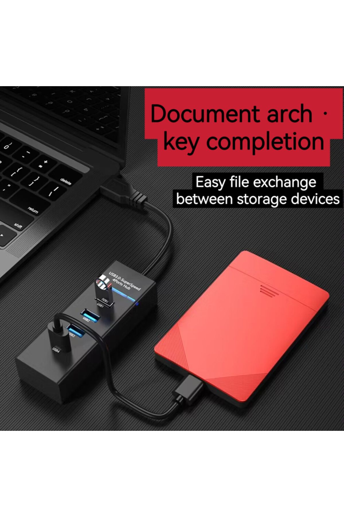 OEING-Hub Usb 5Gbps High Speed USB Hub 3 0 Multiple Port For PC Computer Accessories Docking Station Ad... 5