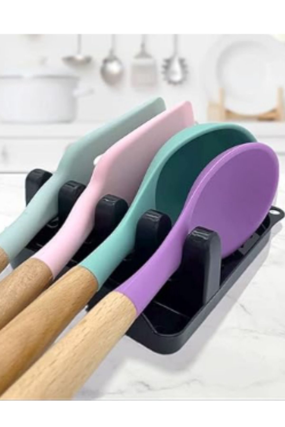 Choice-Kitchen Spoon Holders Pot Lid Rack Pot Lid Cooking Tool Tableware Storage Rack Spoon Chopsticks H... 8