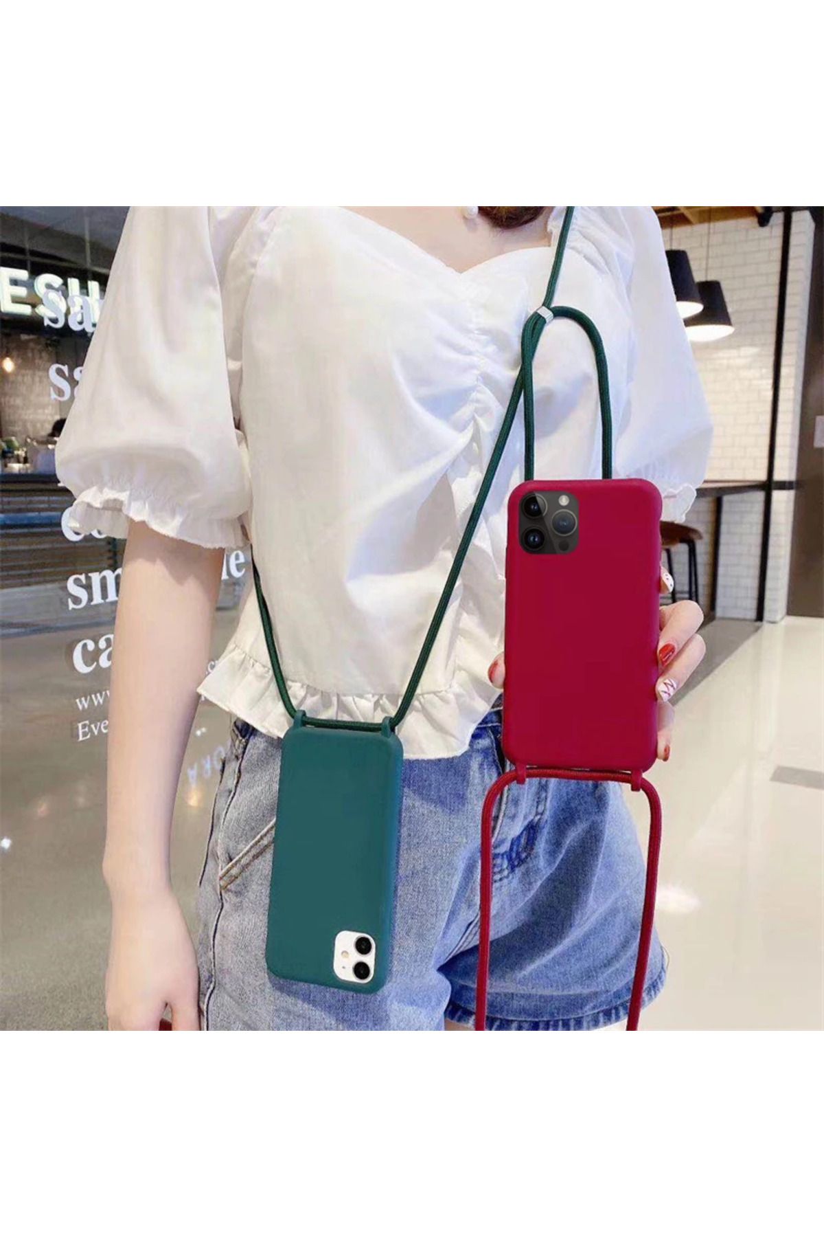 Choice-Crossbody Necklace Lanyard Cord Phone Case For iPhone 15 14 Plus 13 12 Mini 11 Pro XS Max XR X 7 ... 3