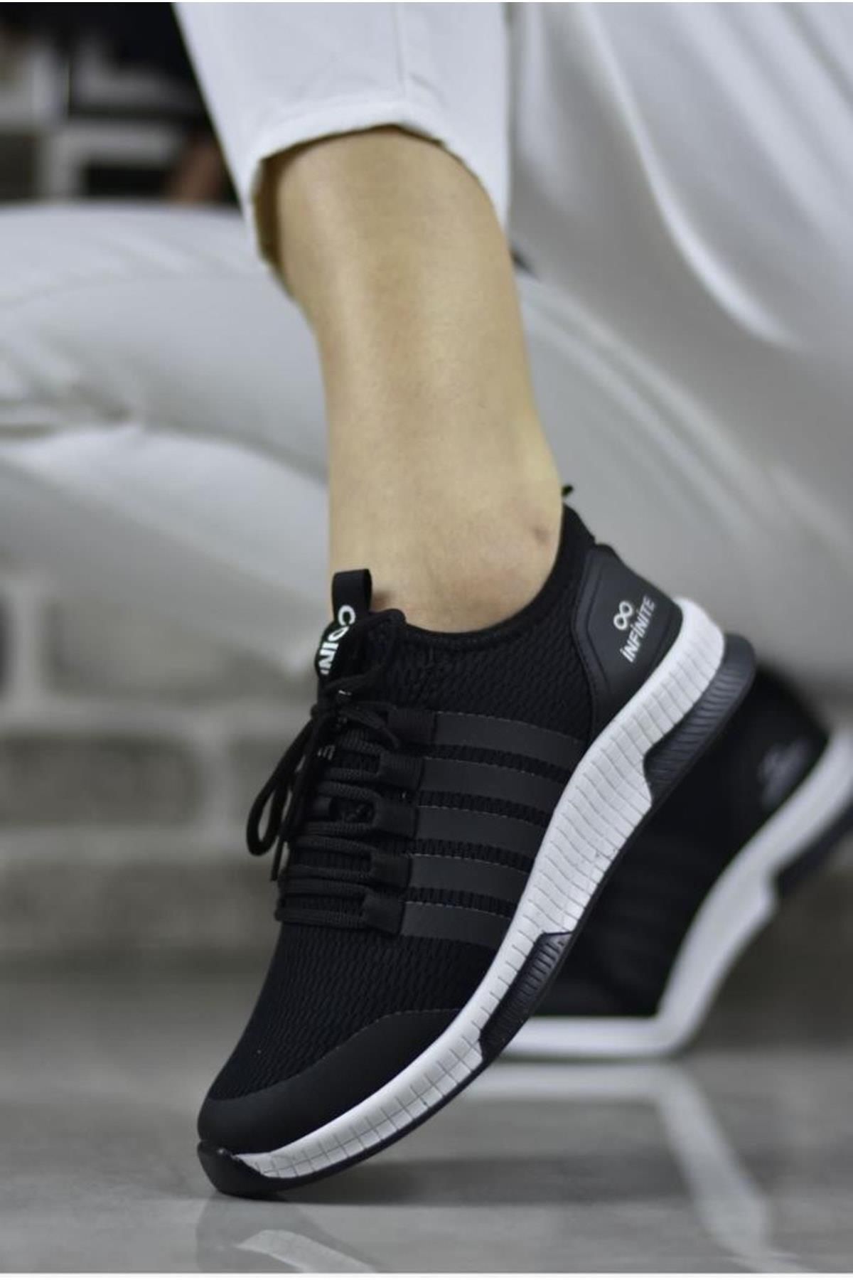 Preux Unisex Günlük Bağcıklı File Nefes Alabilen Terleme Koku Yapmaz Yazlık Sneaker Spor Ayakkabı