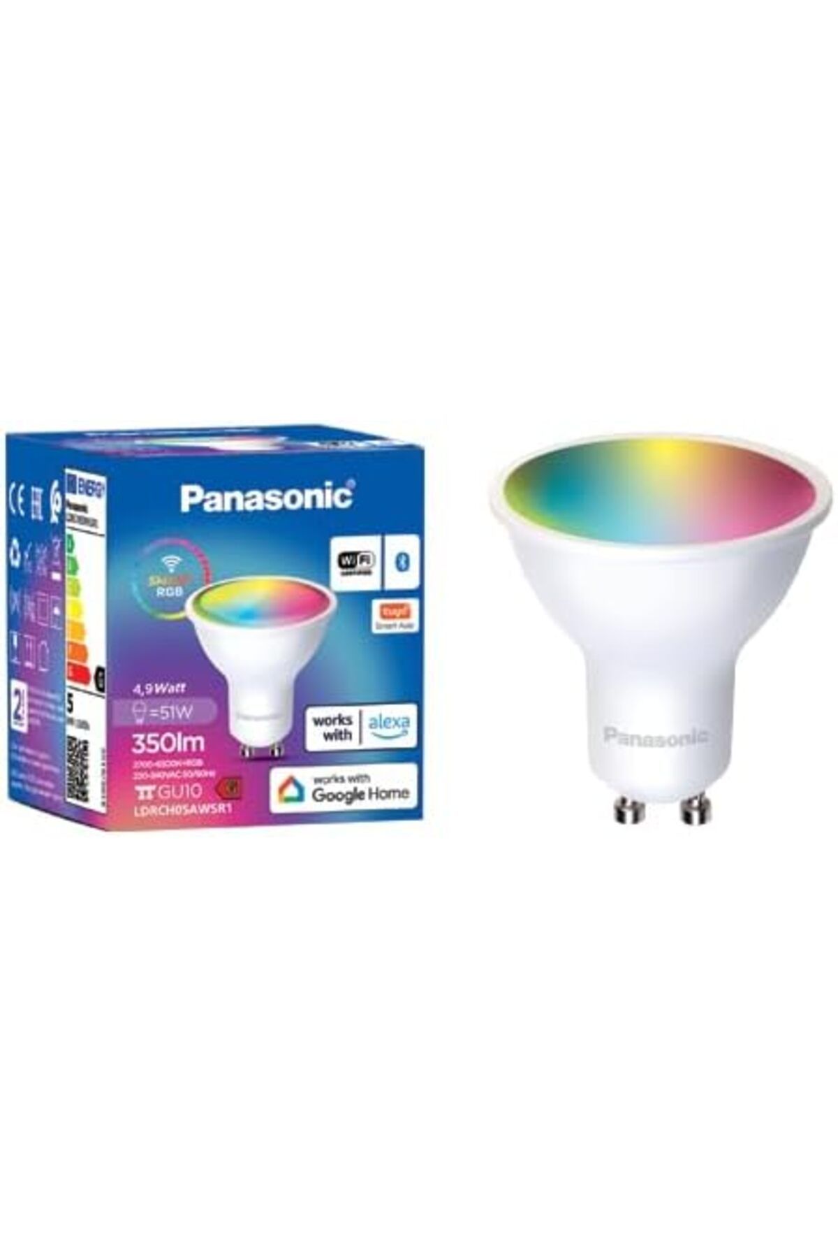 STOREMAX EMLshop LED Akıllı Bluetooth Wi-Fi RGB GU10 Lamba 4W VDesing 986362