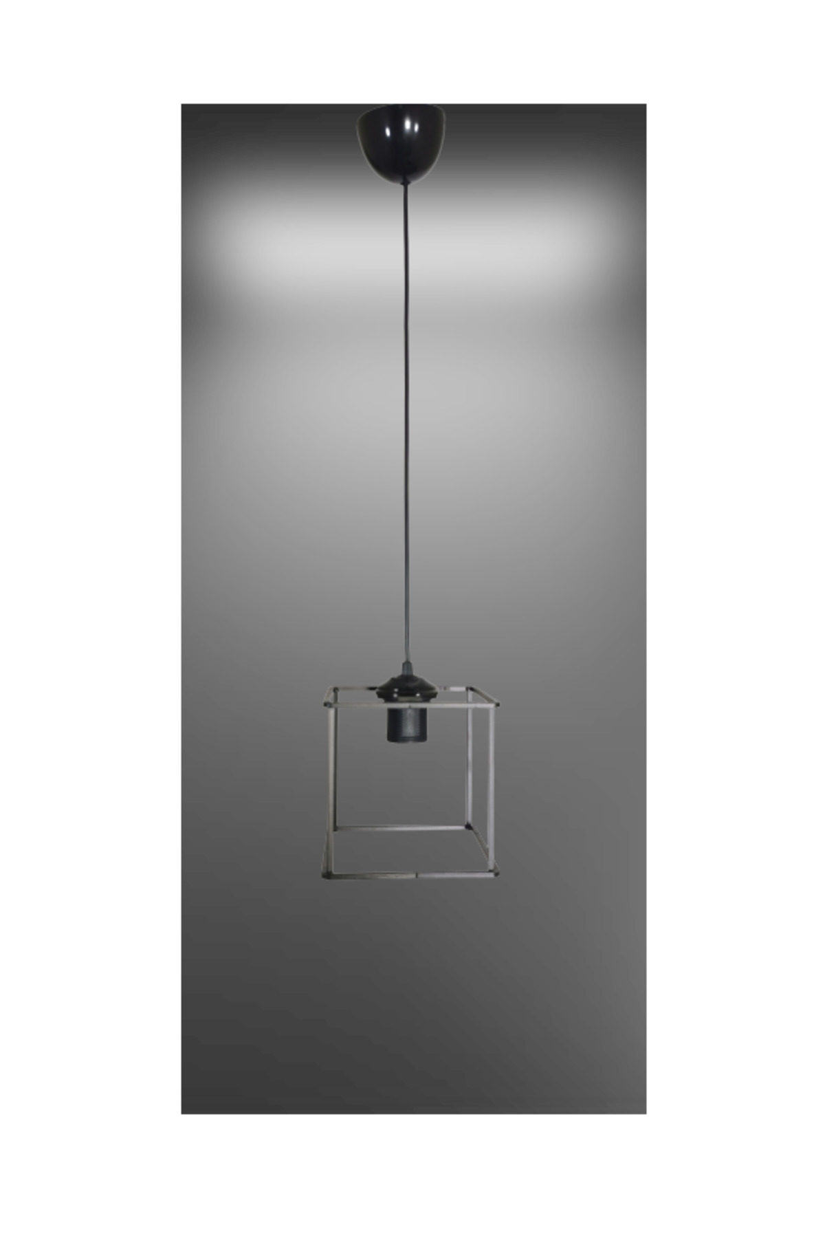 Lambadar-Rustic Retro Model Geometric Pendant Lamp Metal Square Chandelier 2