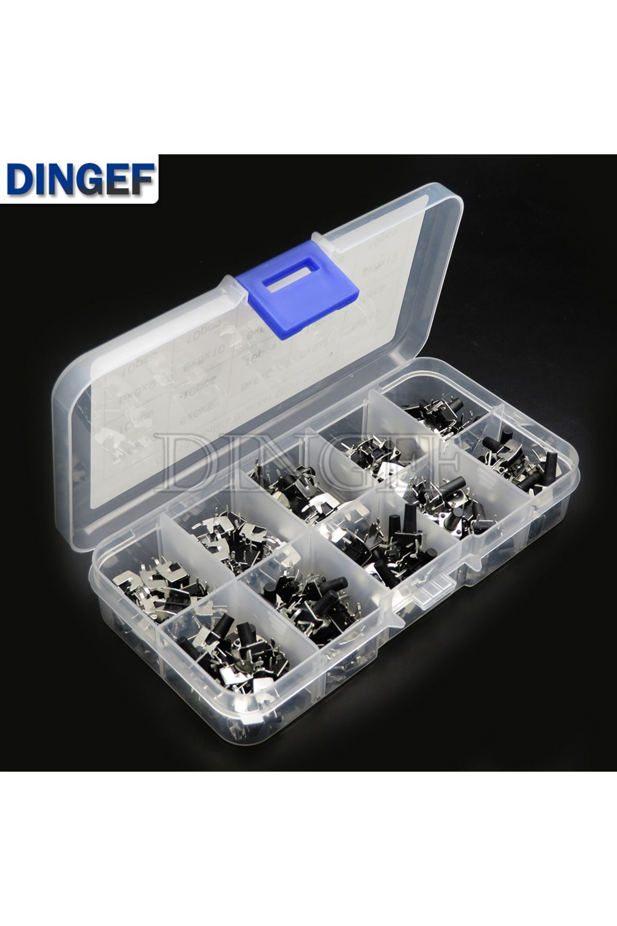 Choice-10Values x 10PCS Momentary Tactile Tact Push Button Switch Right Angle Horizontal holder With Ste... 4