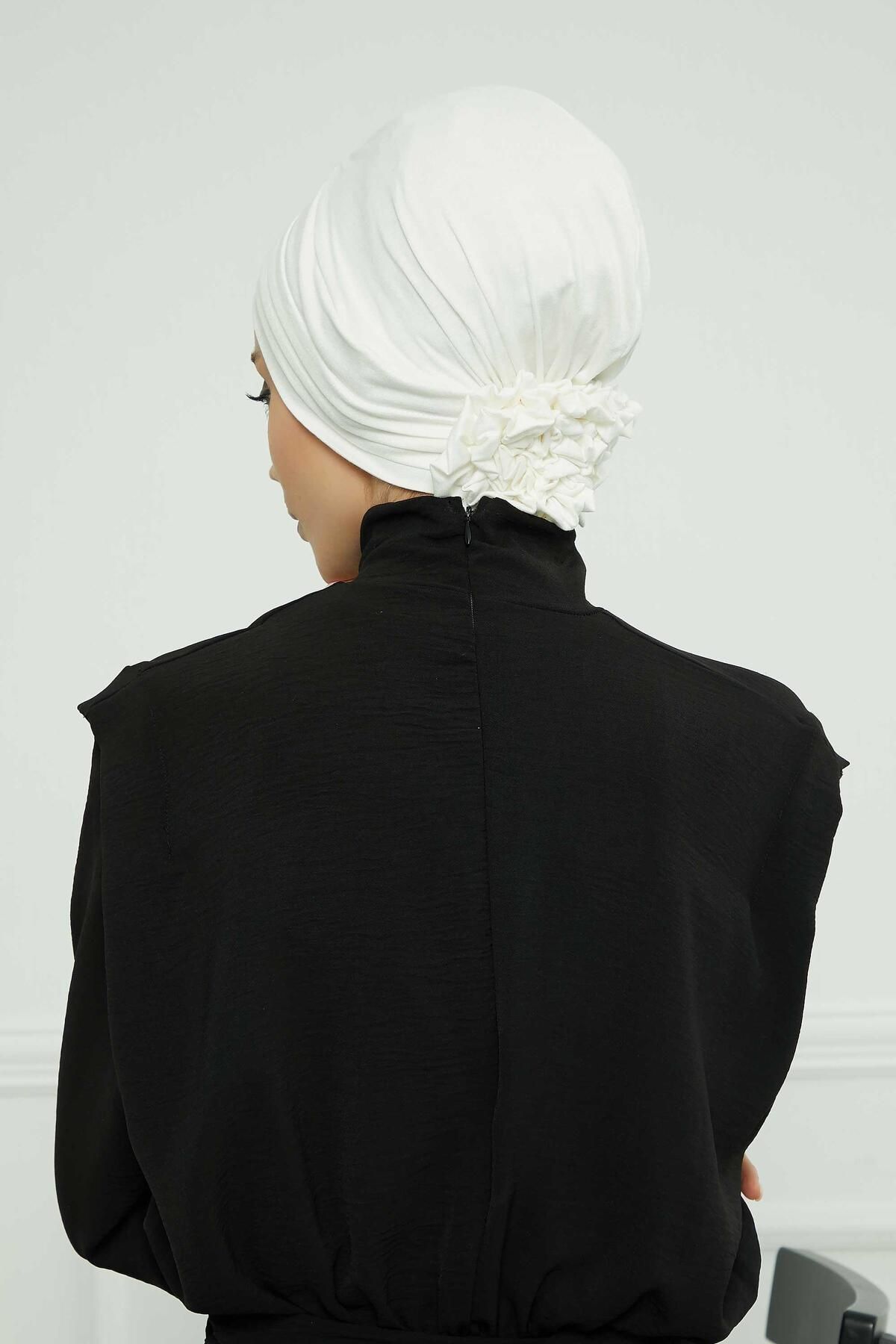 Aisha's Design-B-74 Model Combed Cotton Bonnet 5