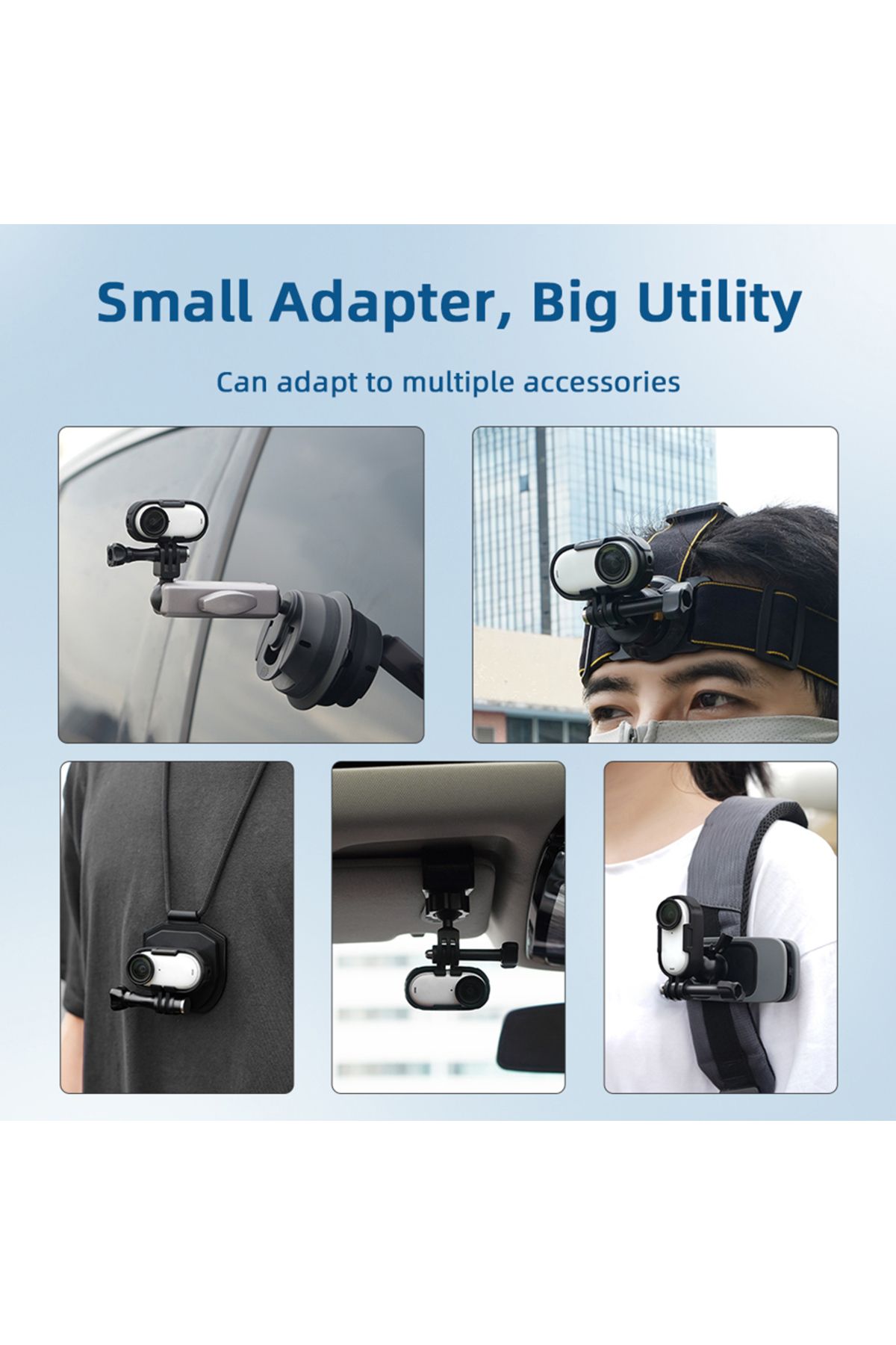 APWIKOGER-For Insta360 GO3 GO3S Accessories Frame Shell Extend Case + 1/4 Tripod Adapter Mount + Long Screw... 5