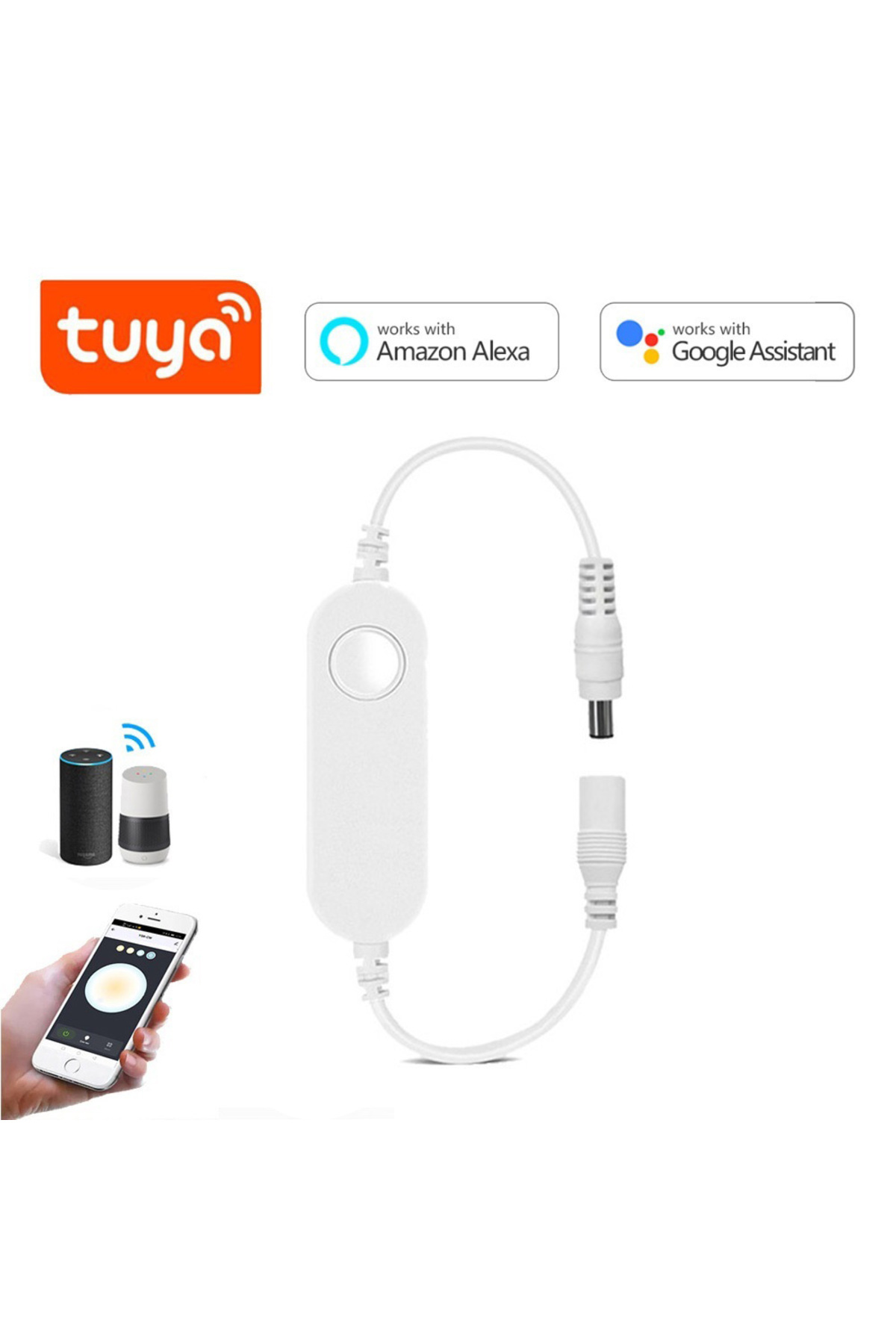 AIMENGTE-مفتاح Tuya الذكي يعمل بالواي فاي للتحكم في شريط إضاءة LED، قاطع تيار مستمر 12 فولت ذكي مع... 5