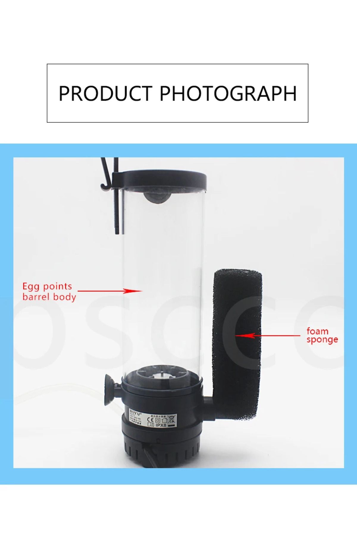 Choice-BOYU WG 308 WG 310 Nano Aquarium Internal Protein Skimmer Sump Pump for Saltwater Marine Reef Nee... 6