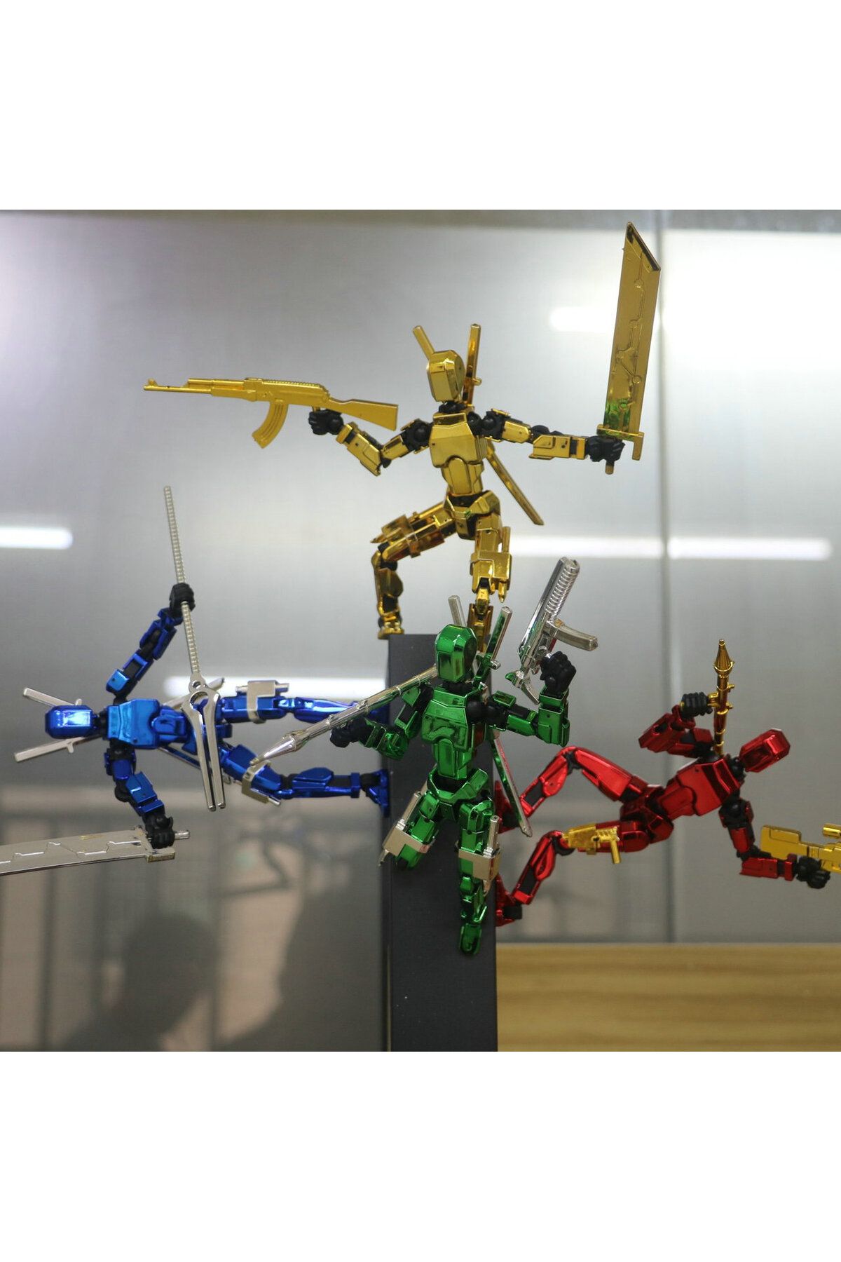 Choice-Magnetic Electroplated metal Lucky 13 Movable Joint Doll 3D Toy DIY Figure Building Blockc Ativit... 3
