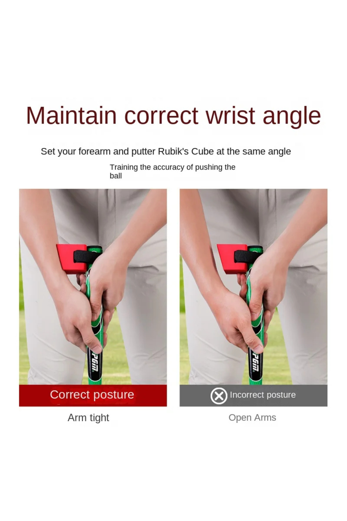 Choice-PGM Golf Putter Rubik's Cube Wrist Fixer Assisted Practitioner Beginner's Equipment Pose Correcto... 4
