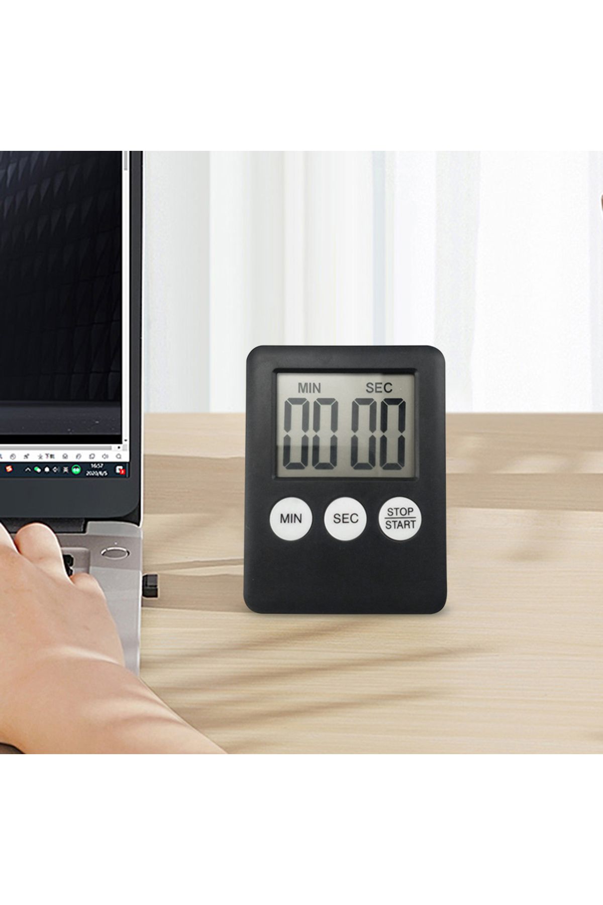 Choice-Digital Electronic Kitchen Timer Multi-Function Electronic Timer Stopwatch LCD Display for Sports... 3