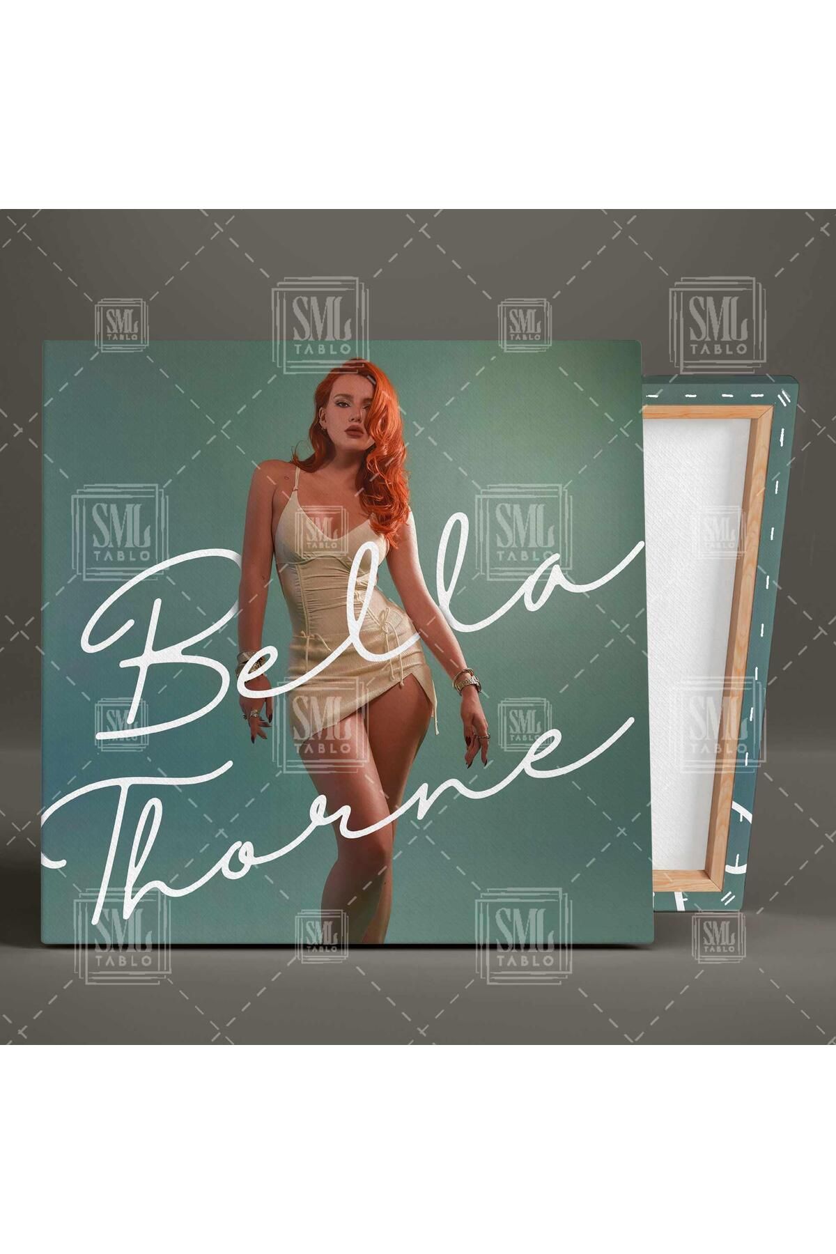 SML TABLO-Bella Thorne Redhead Sexy Model Square Canvas Print 2