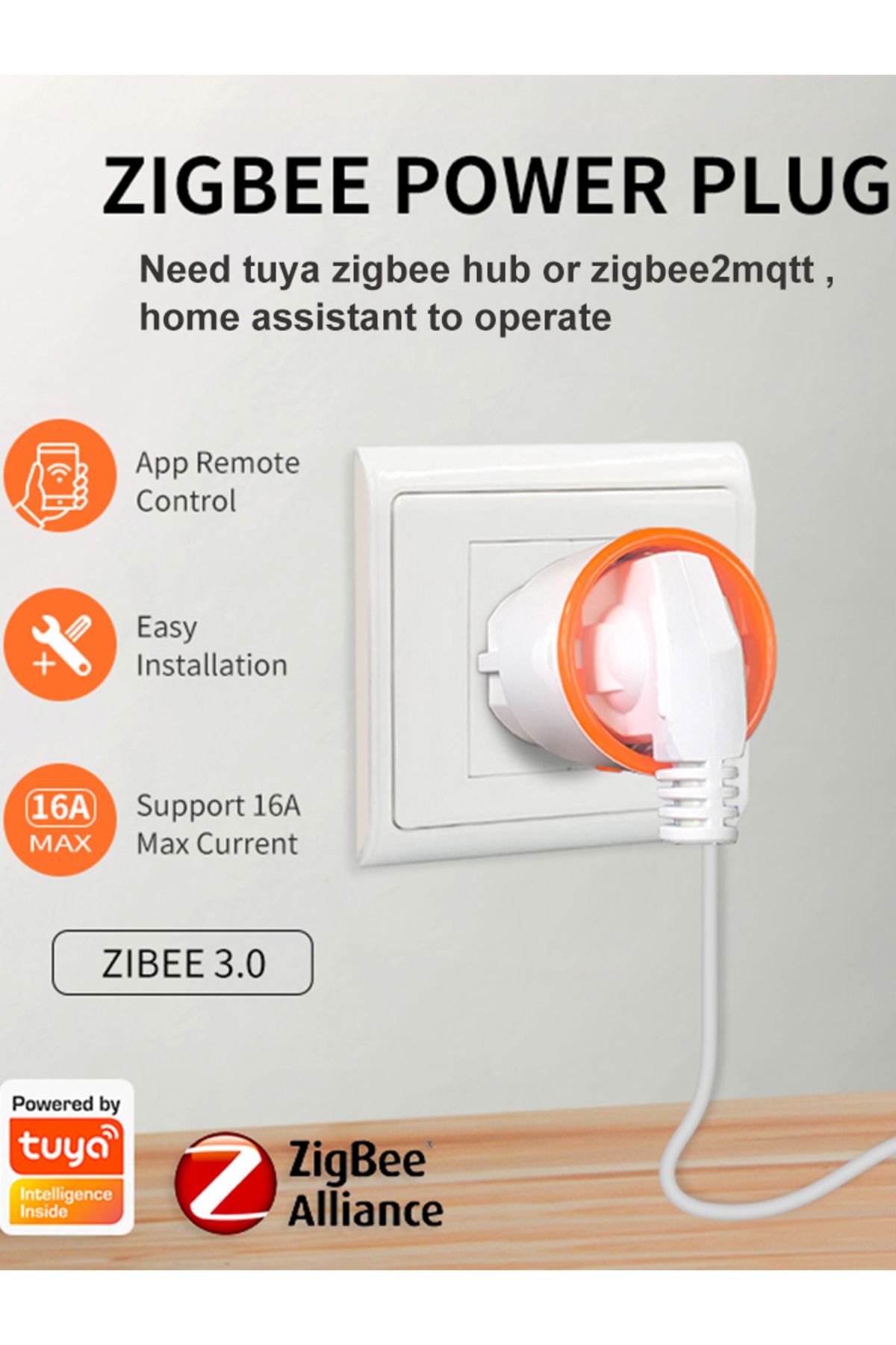Choice-Homekit Tuya Smart Zigbee 3.0 Power Plug 16A EU Outlet Meter Remote Control Work With Zigbee2mqtt... 6