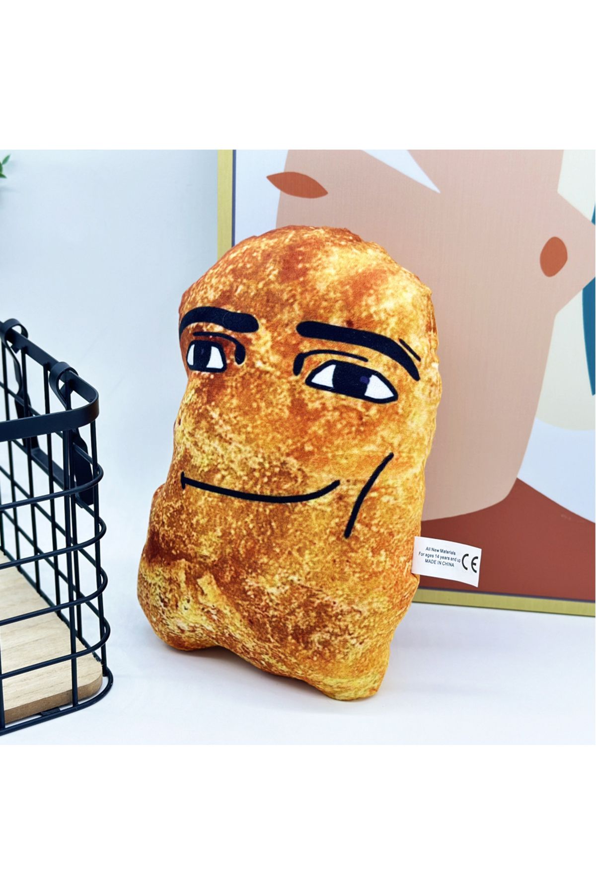 Choice-Chicken Nugget Meme Plush Toy Funny Big Chicken Block Plush Pillow Cute Chicken Nuggets Stuffed D... 4