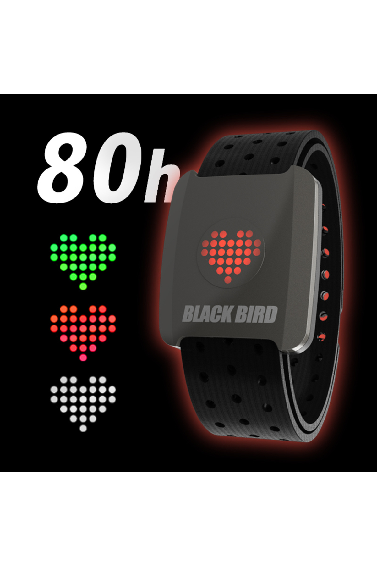 Choice-Blackbird HR5 Armband Heart Rate Monitor Arm Hand Strap Sensor ANT+ Wireless Fitness for XOSS IGP... 2