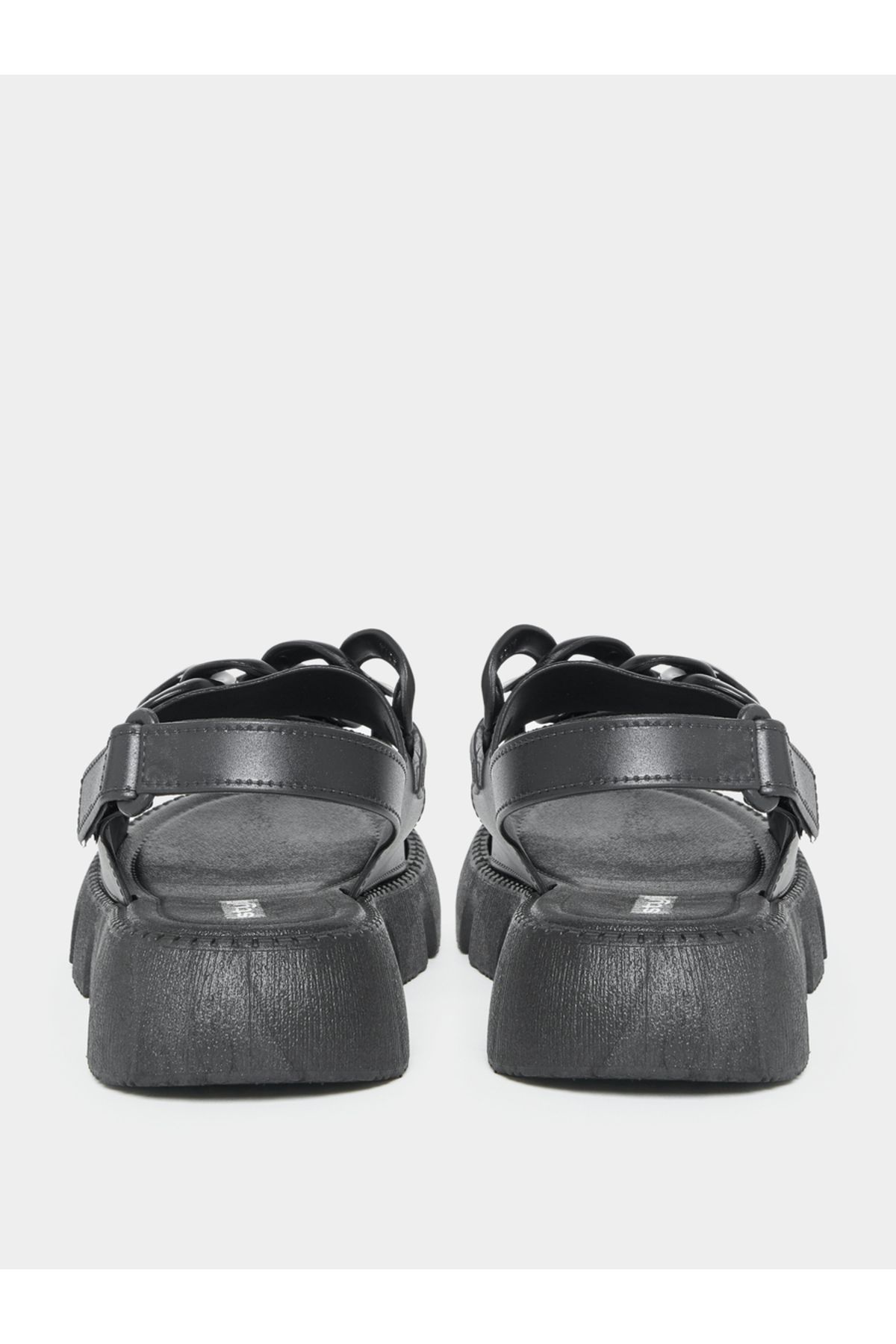 Styli-Hook and Loop Fastener Buckle Back Strap Sandals 4
