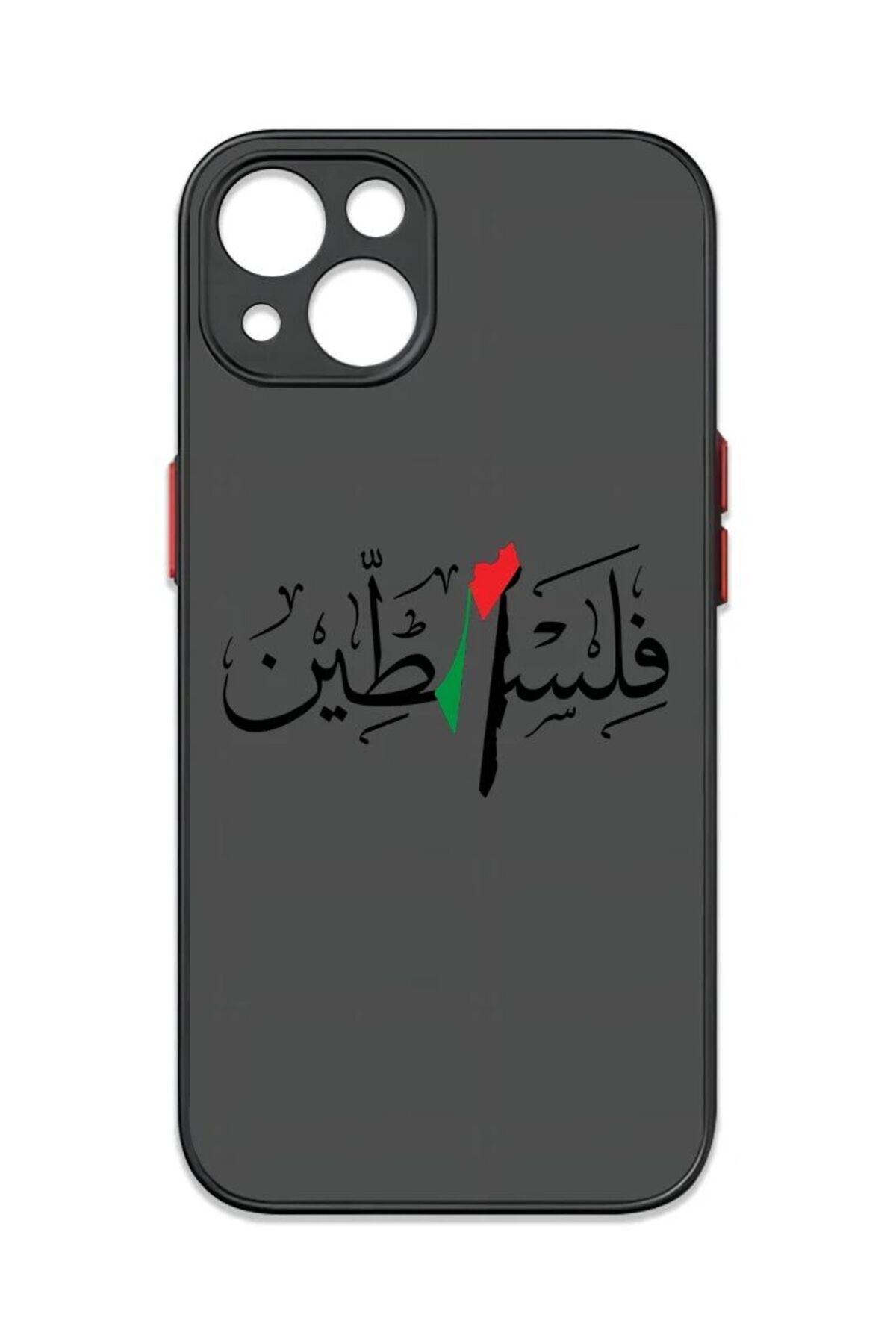 Choice-Matte Transparent Back Phone Case Palestine Flag Map For Samsung  S24 S23 S22 S21 S20 S10 FE Note... 8